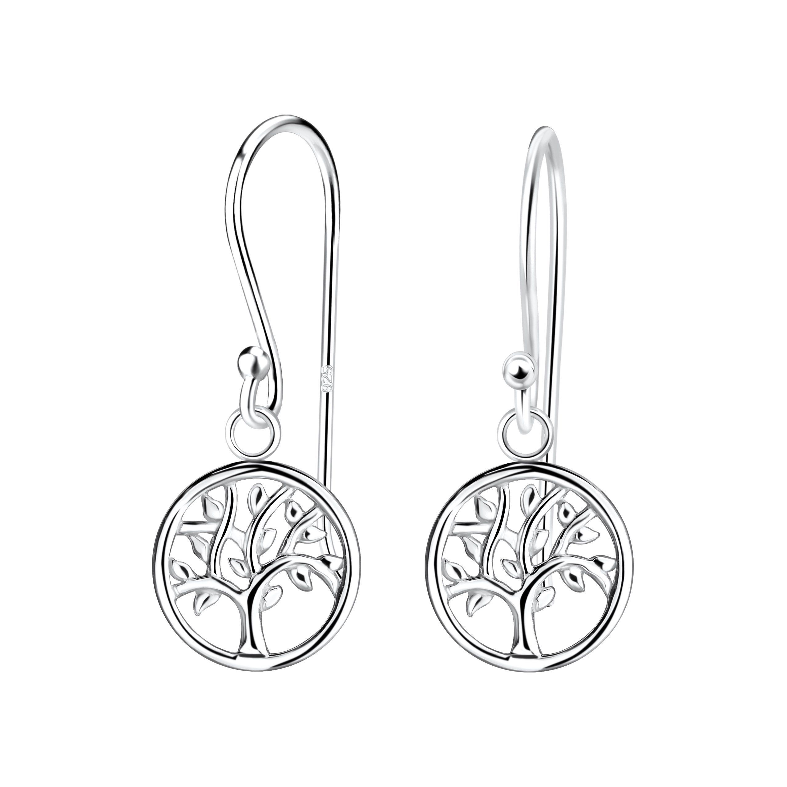 ALEXANDER YORK Paar Ohrhänger TREE OF LIFE BAUM DES LEBENS, 2-tlg., 925 Sterling Silber