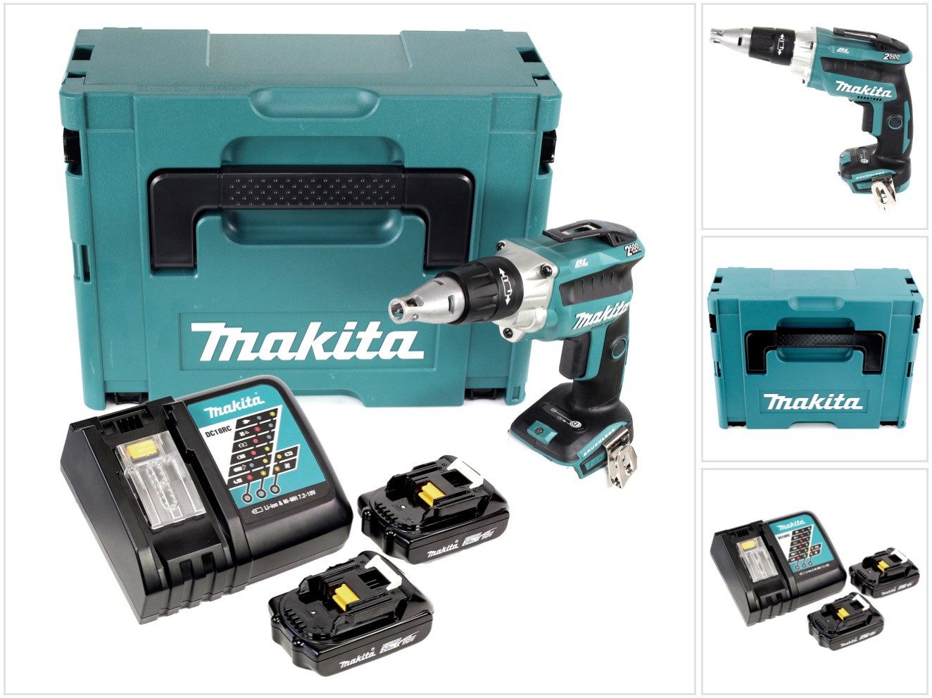 Makita Akku-Magazinschrauber DFS 250 RAJ Akku günstig online kaufen