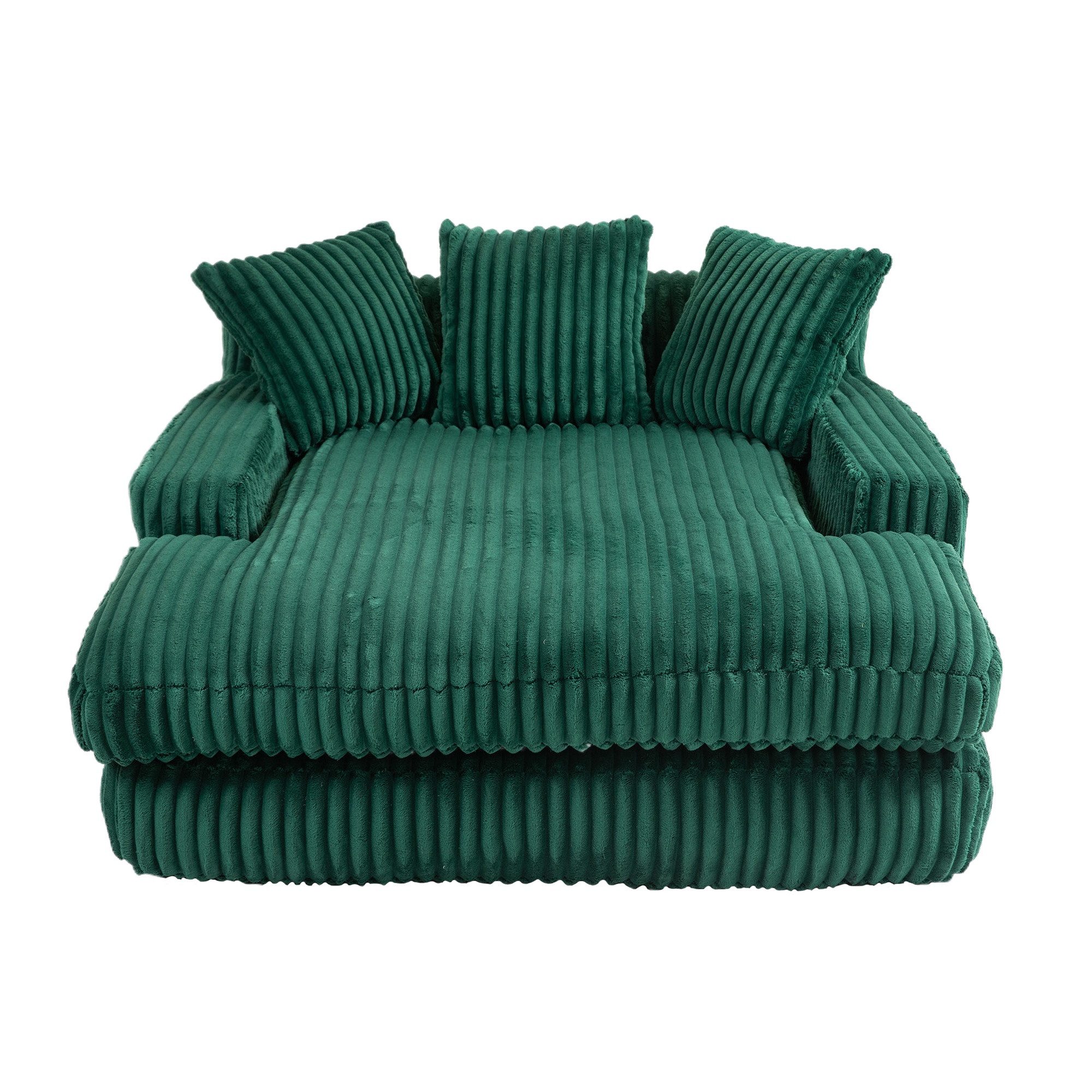 LVHOM Polsterliege 155x125x63cm Schlafsofa mit 3 günstig online kaufen