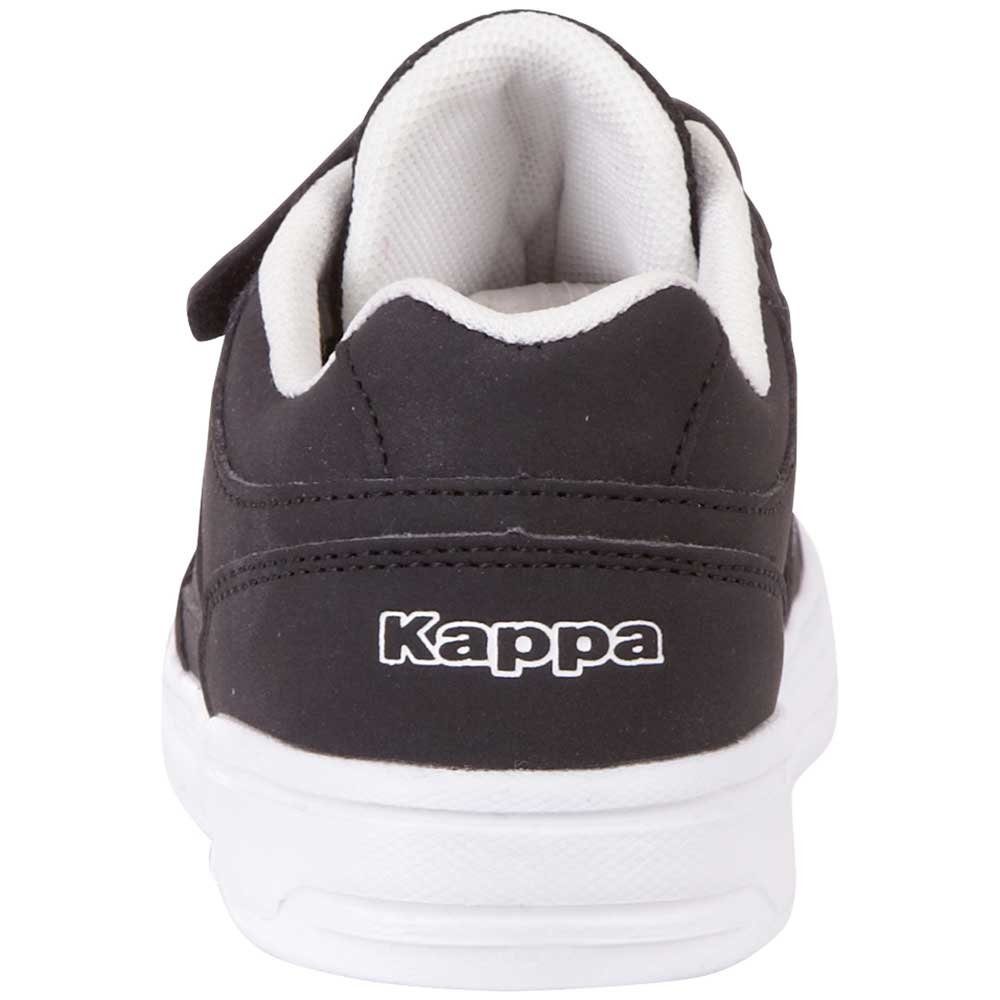 & mit Kappa black-white Elastikschnürung Sneaker Klettverschluss praktischem