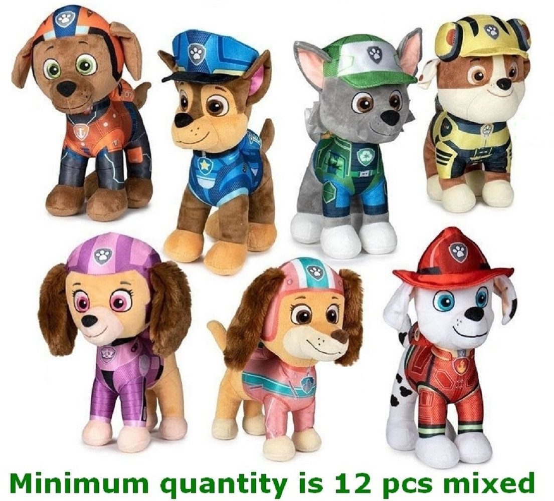 Nickelodeon Kuscheltier Plüsch Paw Patrol Kuscheltier Paw Patrol Plüschtier 27 cm Marshall rot (1-St), Super weicher Plüsch Stofftier Kuscheltier für Kinder zum spielen