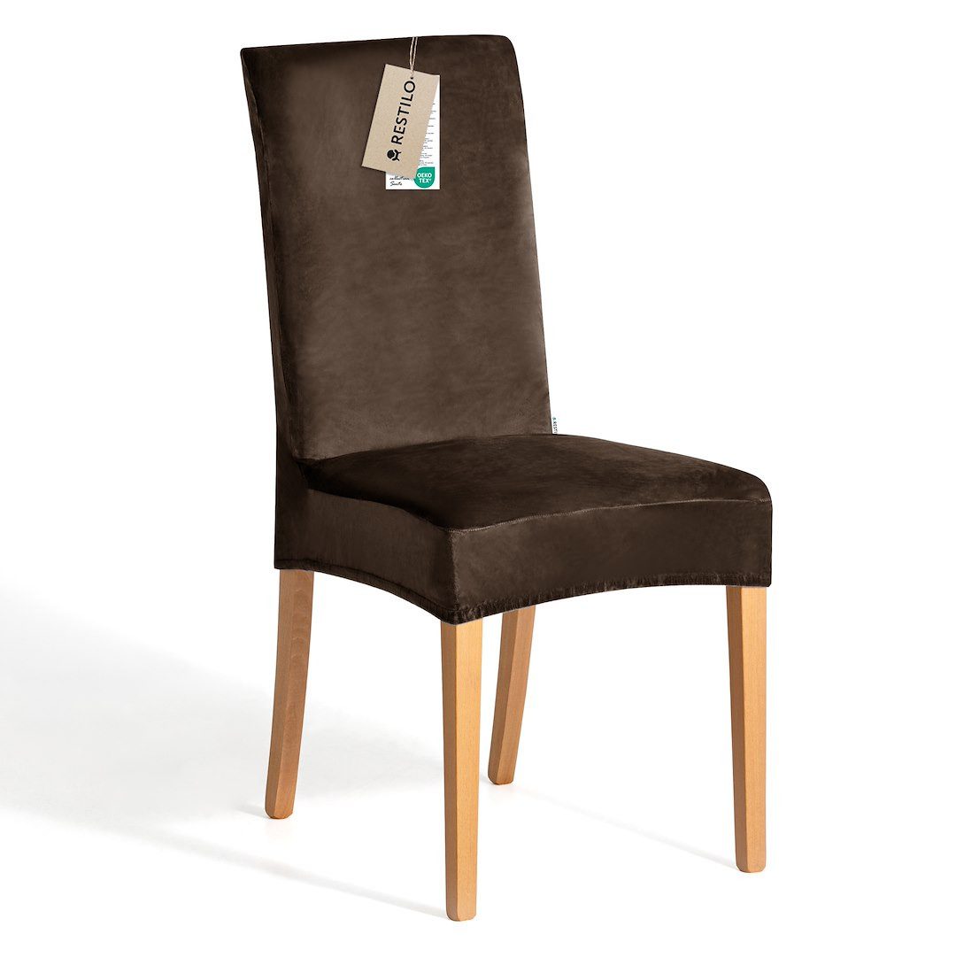 Restilo Stuhlhusse Stuhlhusse Stretch Stuhlbezug mit Gummiband Abnehmbar, waschbar