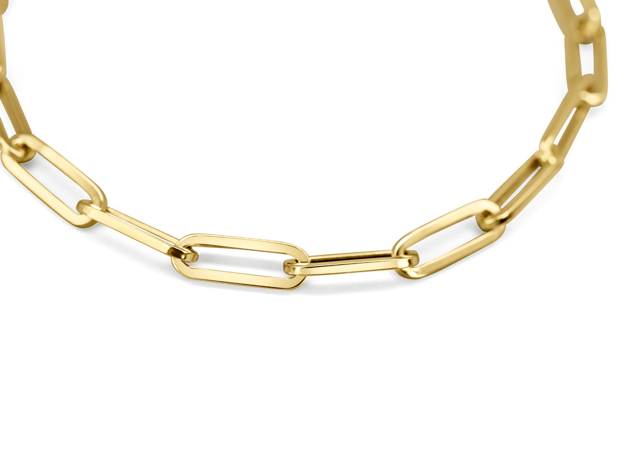 Antares Gold Goldarmband Paperclip-Armband 14K Gold – 18+2 cm, 4 mm, Hellgo günstig online kaufen