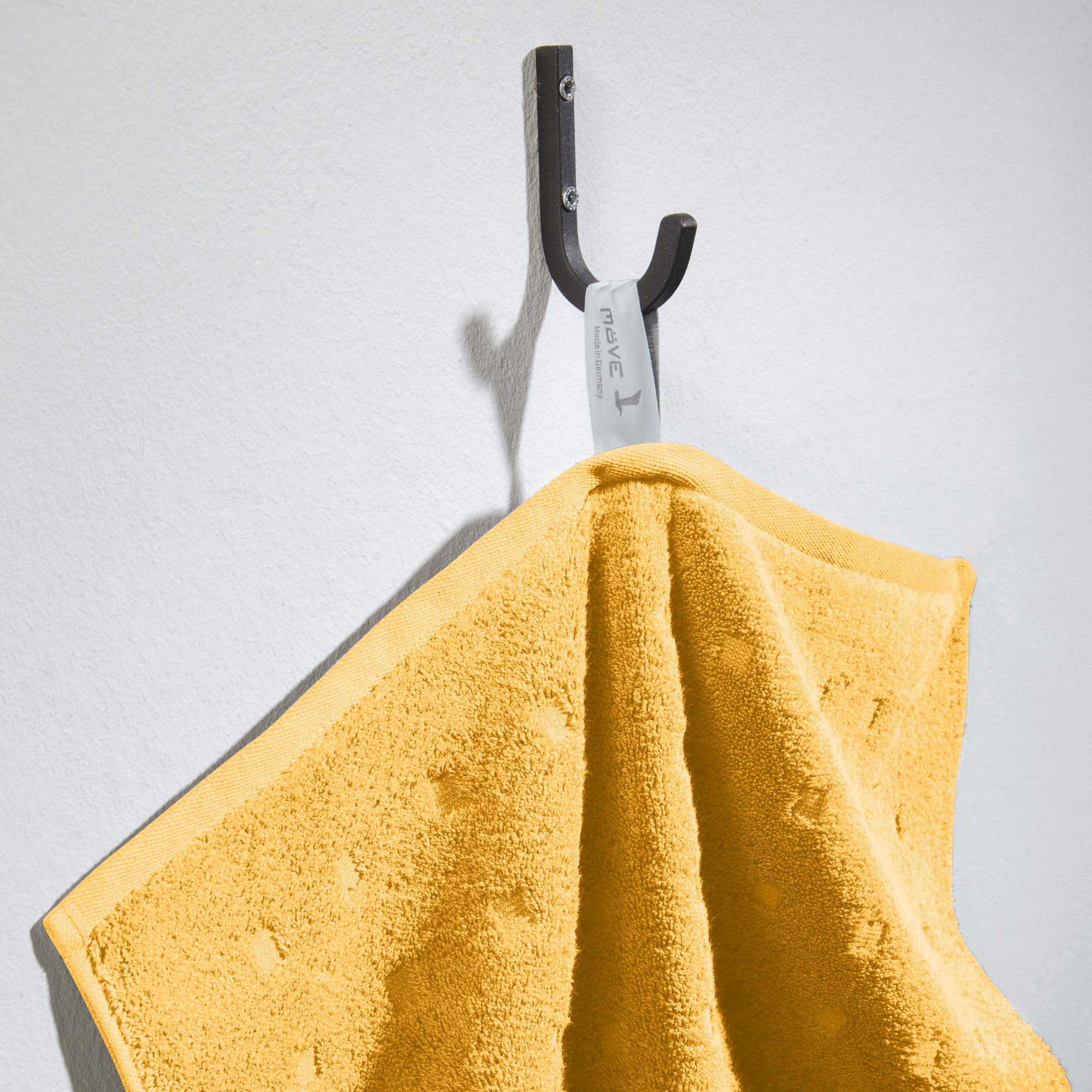 Möve Duschtuch Duschtuch "Quadretti", Walk-Frottier Uni