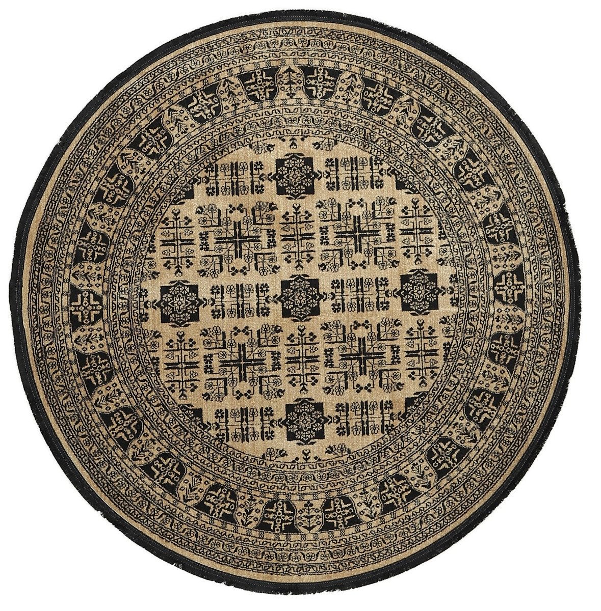 Carpet Avenue Teppich Alina - Afghan Khal Mohammadi 140x140, Rund, Höhe: 6 mm