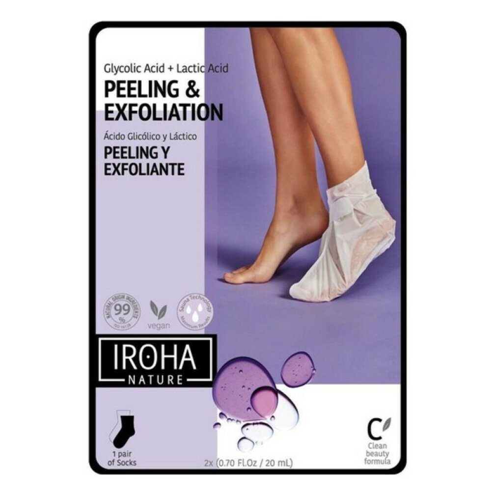 Iroha Fußcreme LAVANDER foot mask socks exfoliation