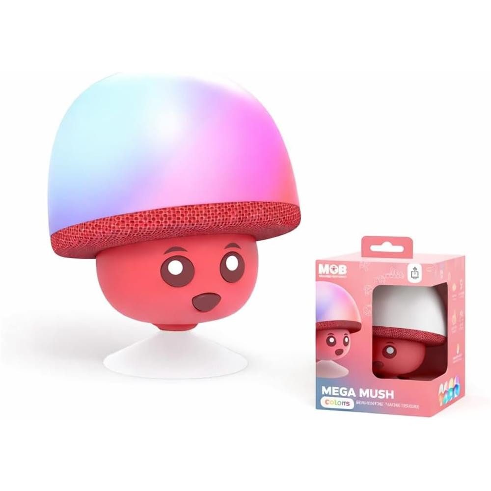 MOB Mega Mush Lautsprecher LED rot Lichteffekte Musikbox Bluetooth-Lautsprecher