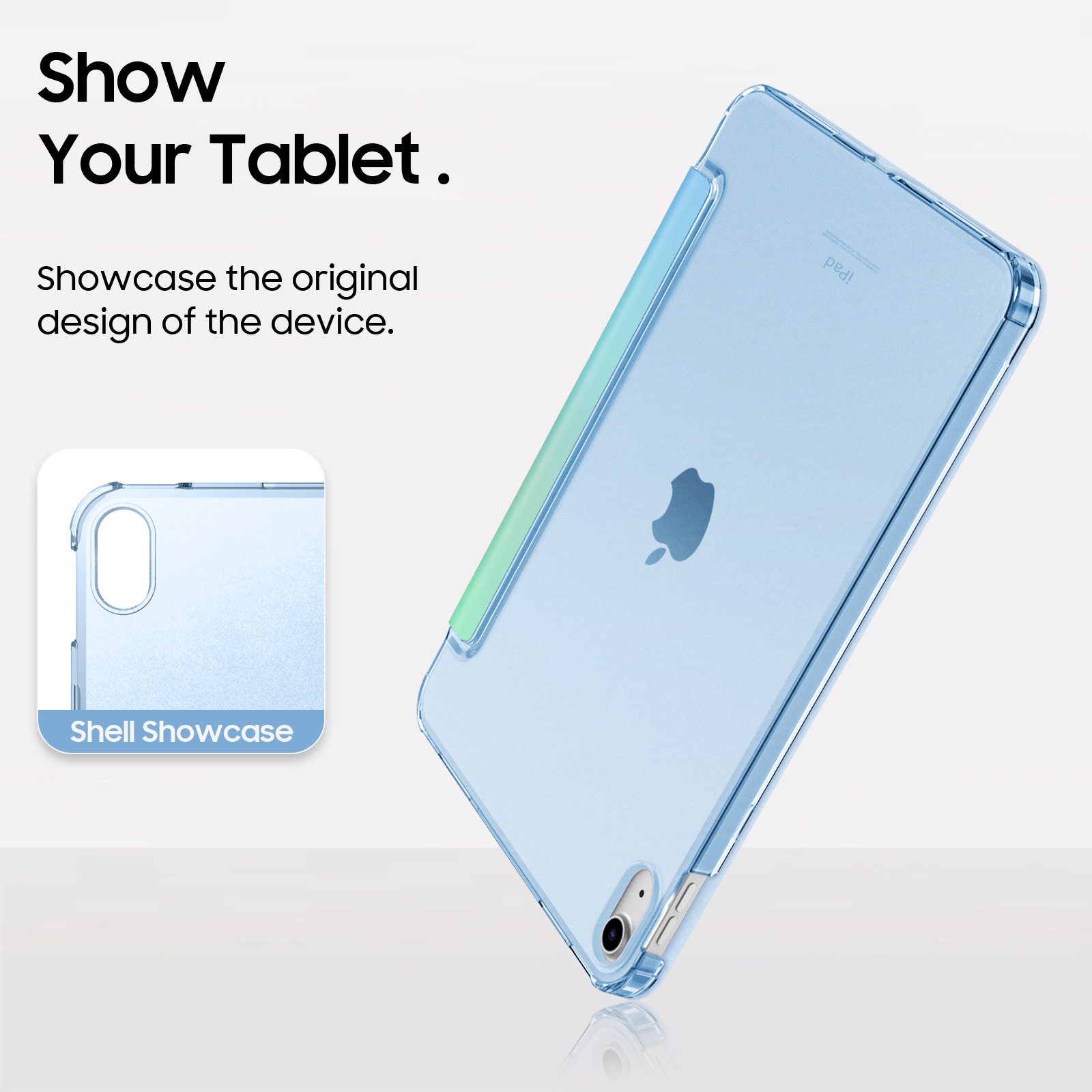 Fintie Tablet-Hülle für iPad 11. Generation 2025 (A16) 11 Zoll, iPad 10. Generation 2022 10.9 Zoll, Ultradünn Case mit transparenter Rückseite Abdeckung, Auto S – Bild 5 von 5