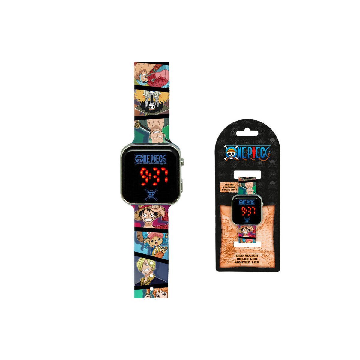 One Piece Digitaluhr One Piece digitale LED Uhr für Kinder – Stilvolle Armbanduhr, (1-tlg)