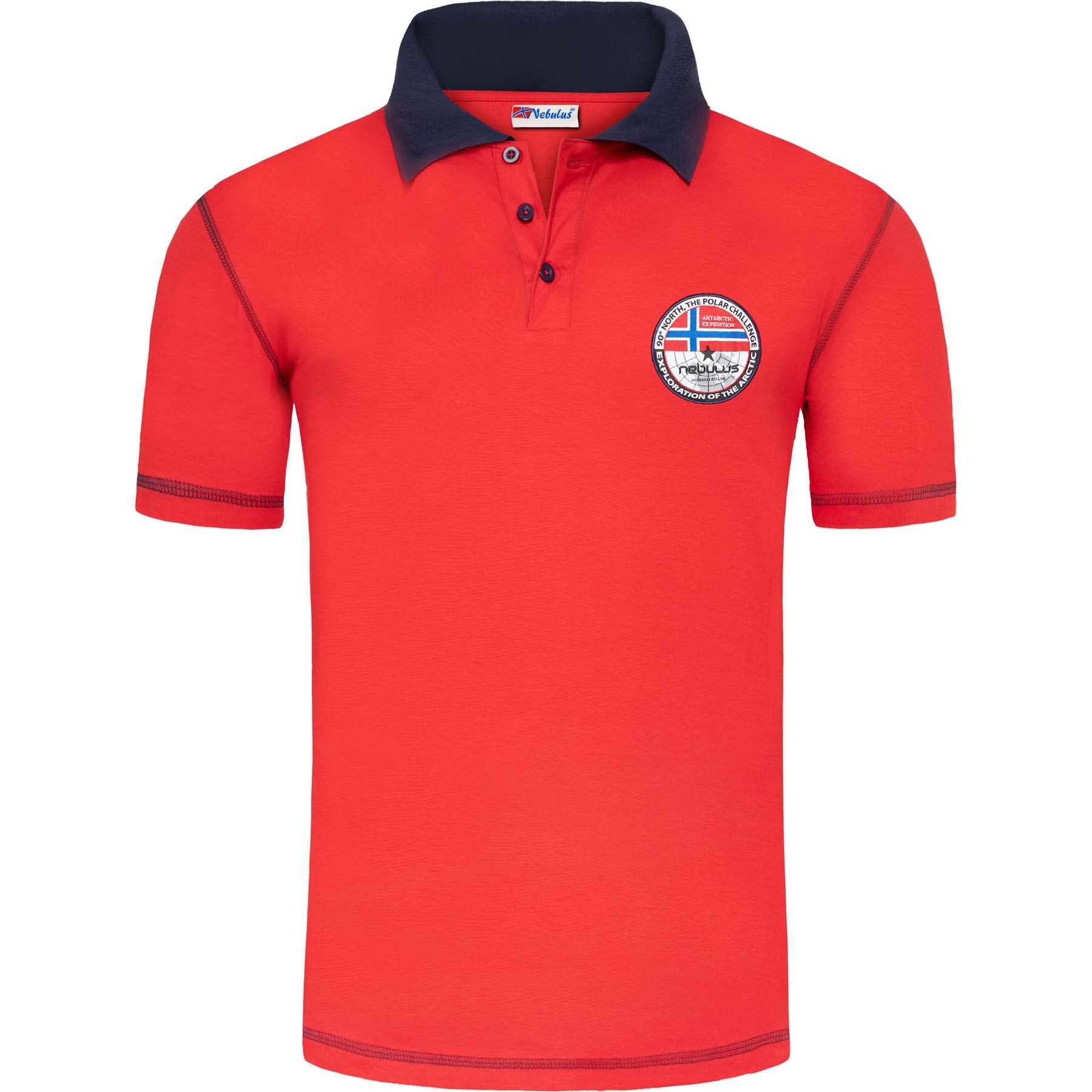 Poloshirt ENTERTAIN, P5403 - Herren, rot, S