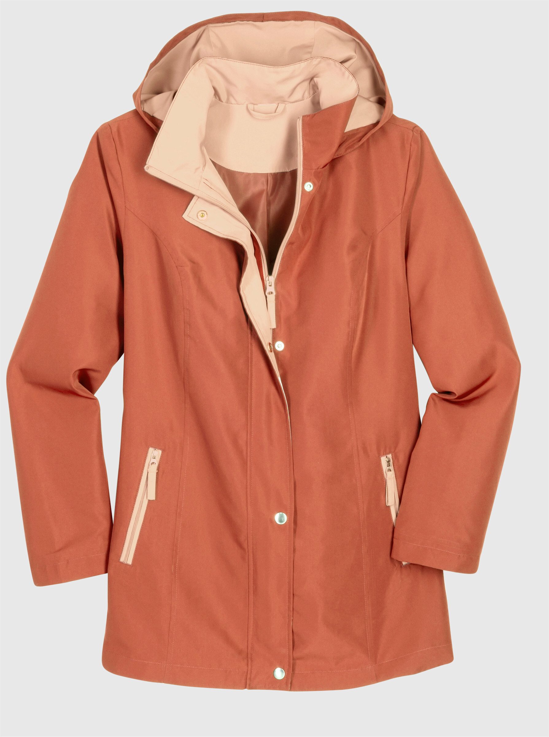 Sieh an! Allwetterjacke Jacke Langarm mit Kontrastpartien