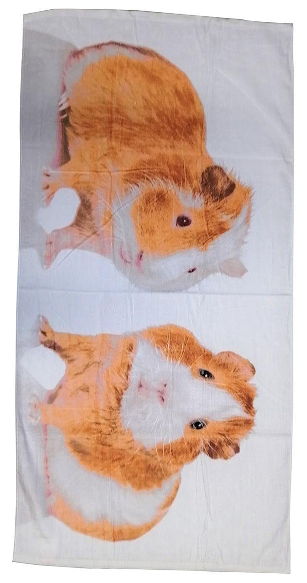 Fabrics Jerry Strandtuch Handtuch Handtuch (1-St) Saunatuch Frottee Meerschweinchen, 2