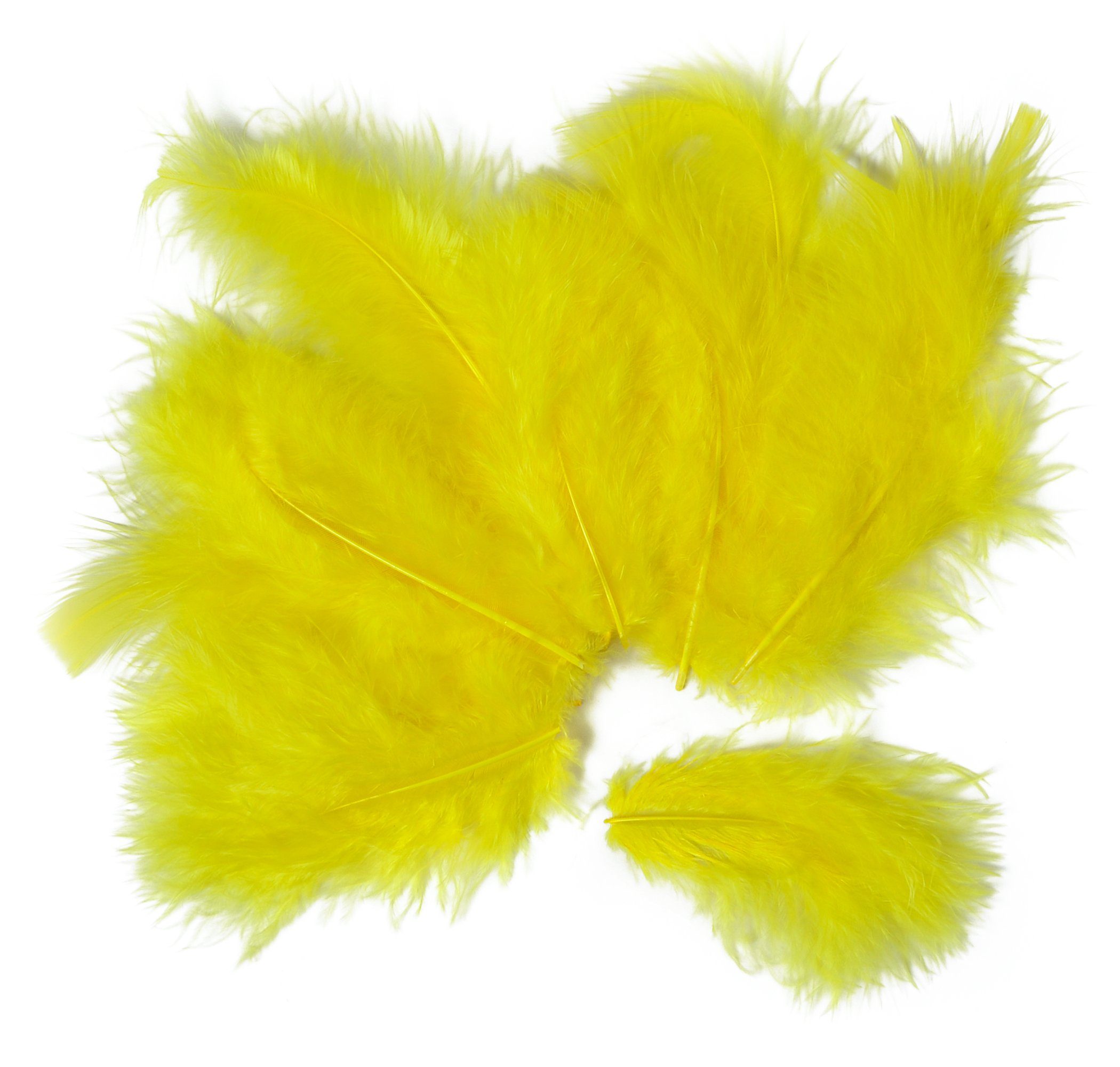 MEYCO Hobby Bastelfedern Marabufedern, 15 Stück