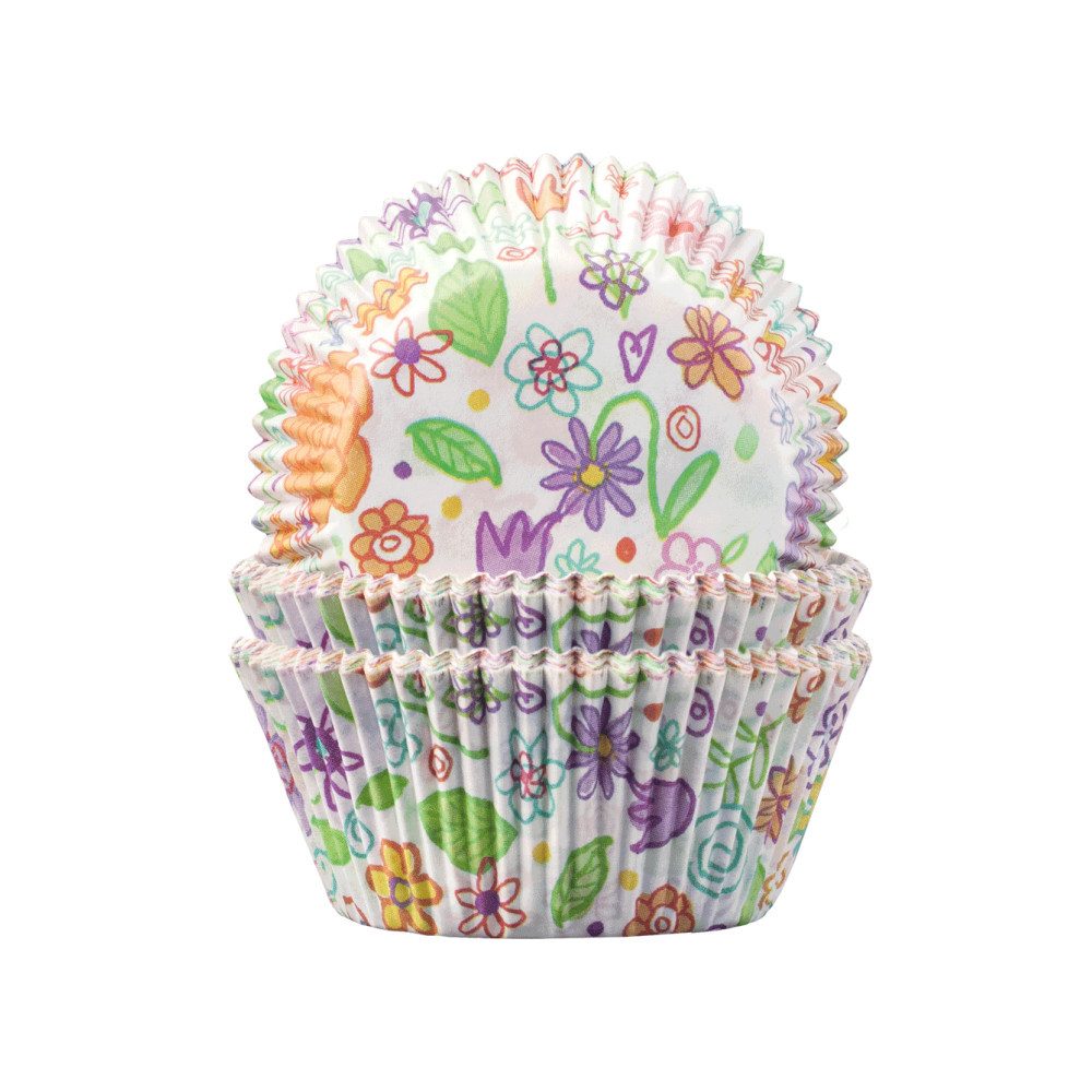 Demmler Muffinform Blumenwiese - 60 Stück, zum Backen und Dekorieren von leckeren Muffins - Made in Germany
