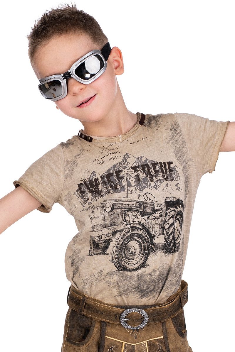 Hangowear Trachtenhemd Trachtenshirt Kind - ALWIN KIDS - beige