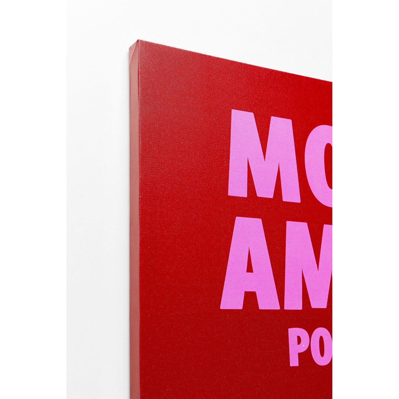 Kare Design Bild More Amor, Slogan, 40x50 cm