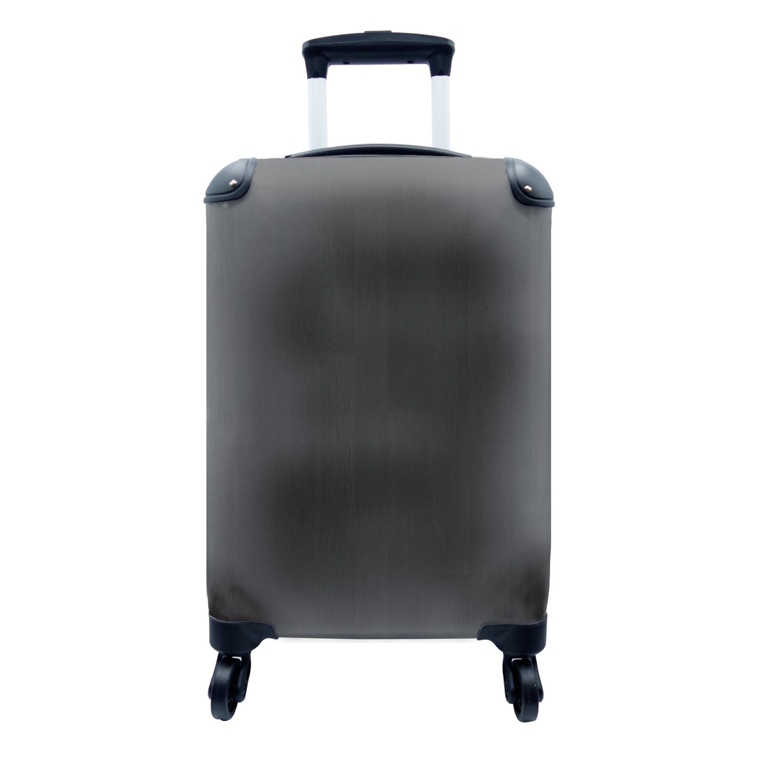 Reisetasche mit Schwarz Reisekoffer Trolley, Muster, rollen, Ferien, MuchoWow Regal Rollen, - Handgepäckkoffer 4 - für Handgepäck