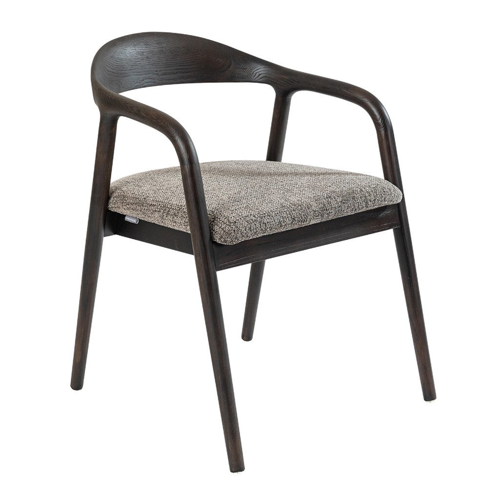 Ertex Esszimmerstuhl mit Armlehne Polsterstühle für Esszimmer Massivholz Holz 2/4/6/8 (8 St)