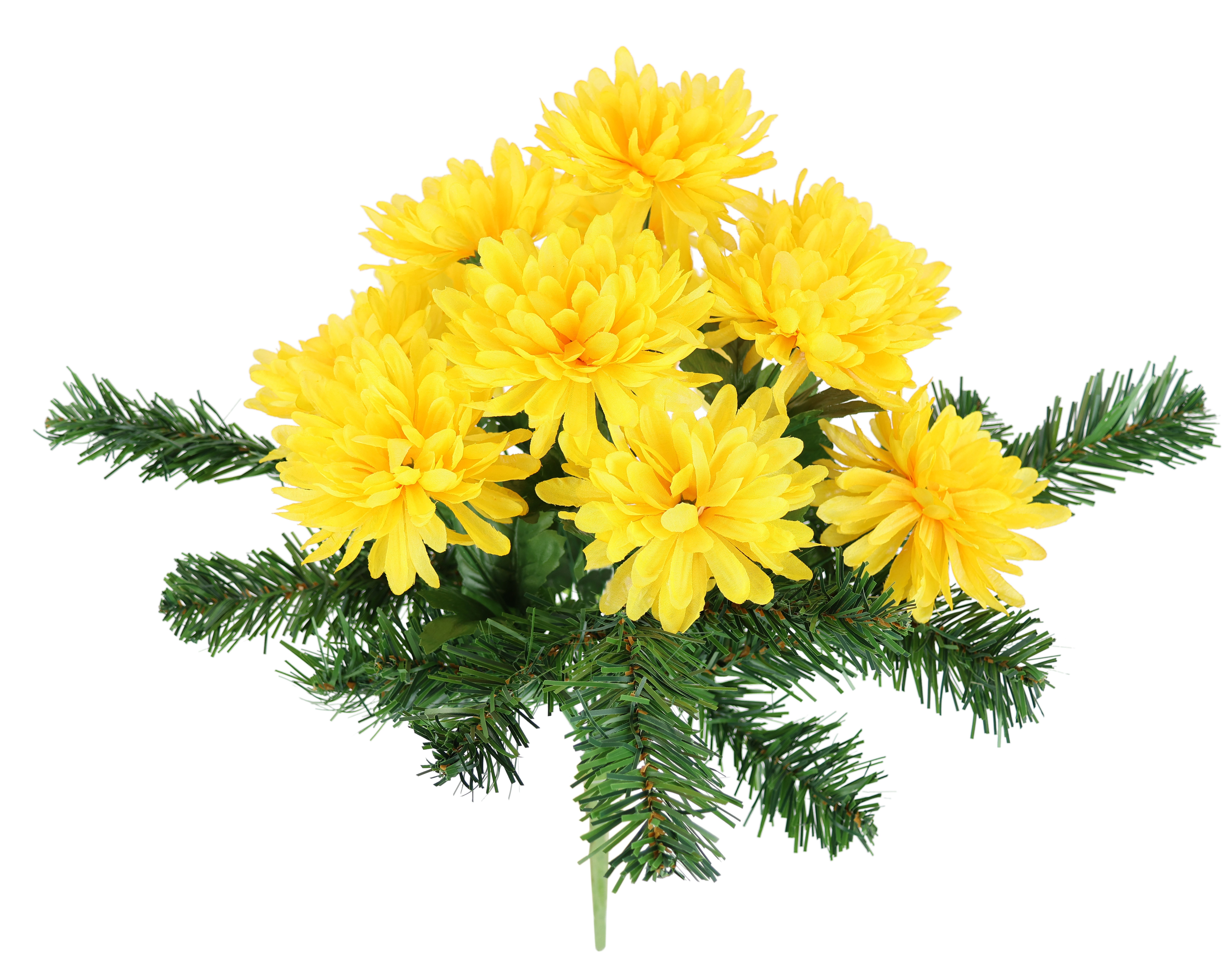 Kunstblume Chrysanthemen, I.GE.A., Höhe 43 cm, Bouquet Tannenzweigen Strauß günstig online kaufen