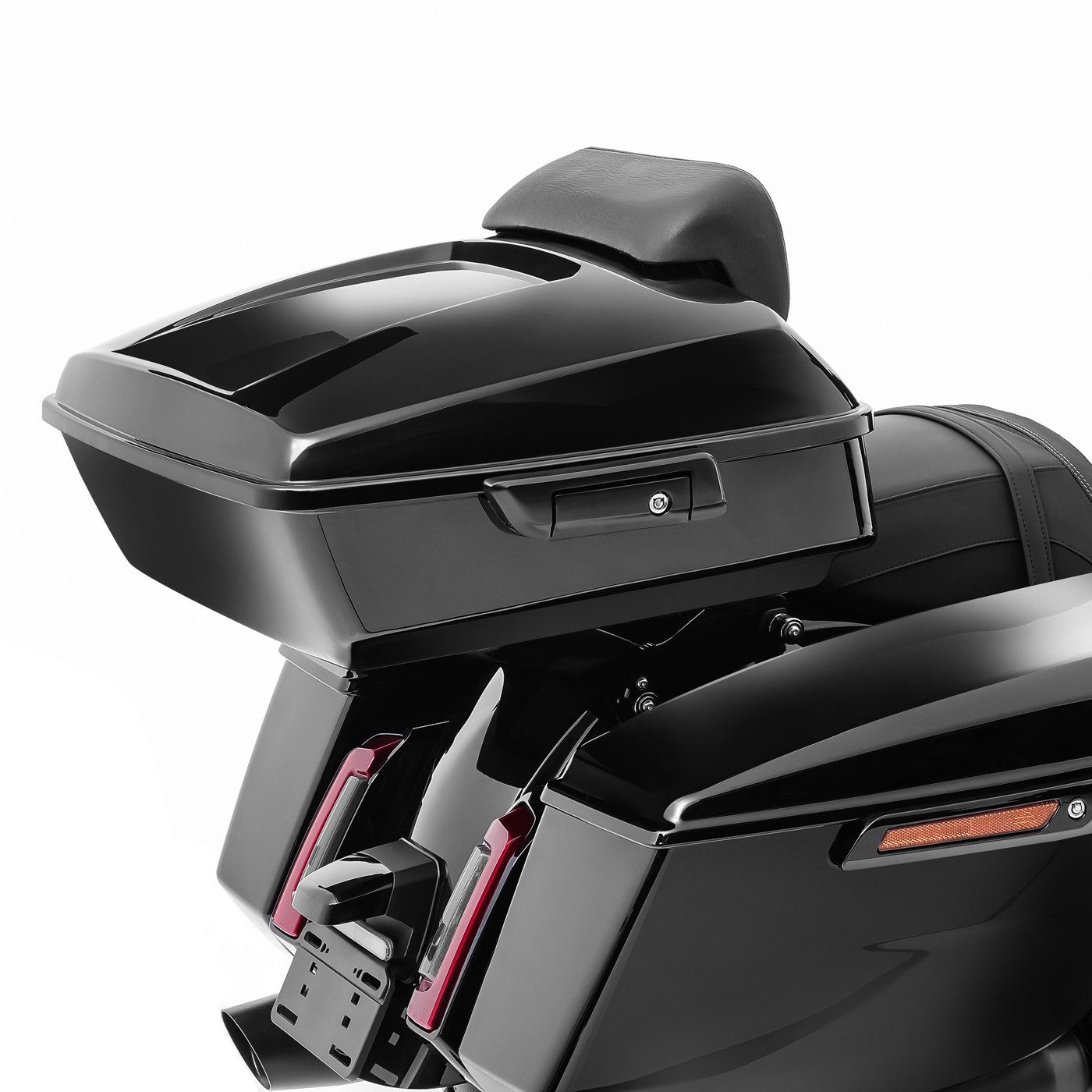 Craftride Topcase Topcase Chopped für Harley Davidson Street Glide 14-22 schwarz CH4