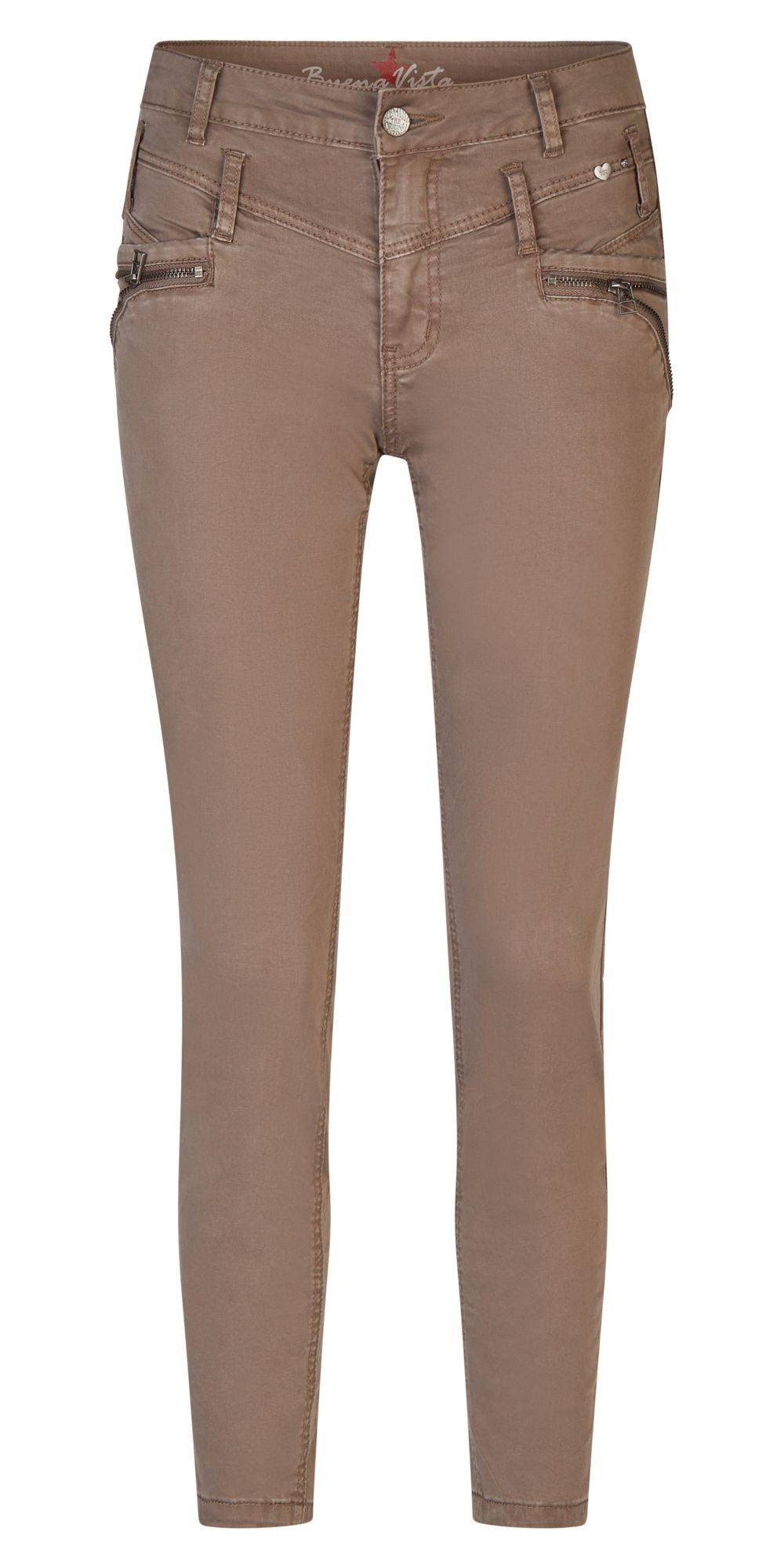 Buena Vista Stoffhose – 7/8 Slim Fit Hose mit Reißverschlussdetails günstig online kaufen