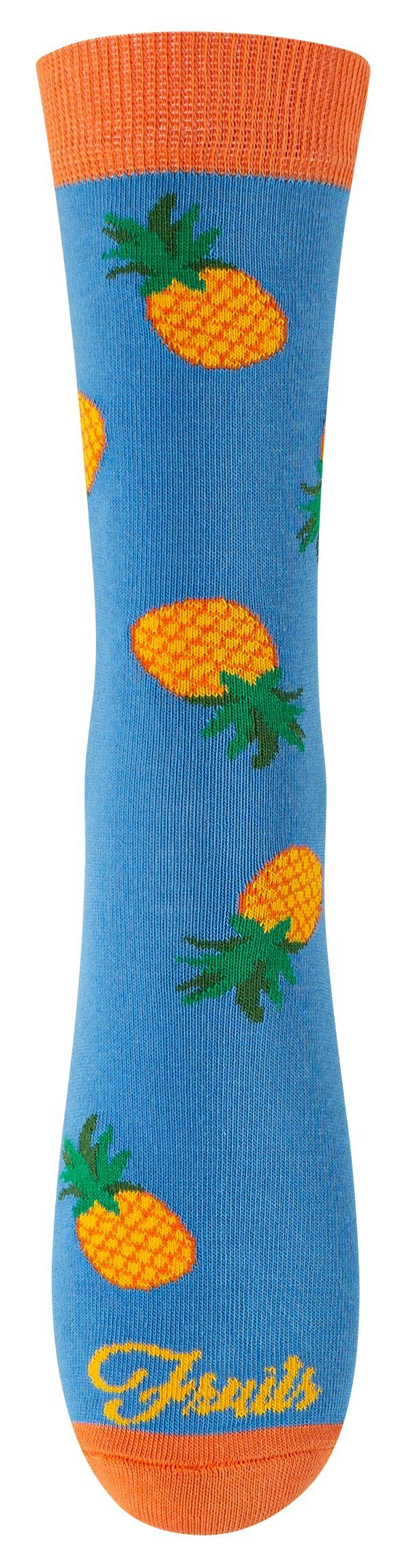 Vincent Creation® Socken (3-Paar) in angenehmer Baumwollqualität mit Früchte Design