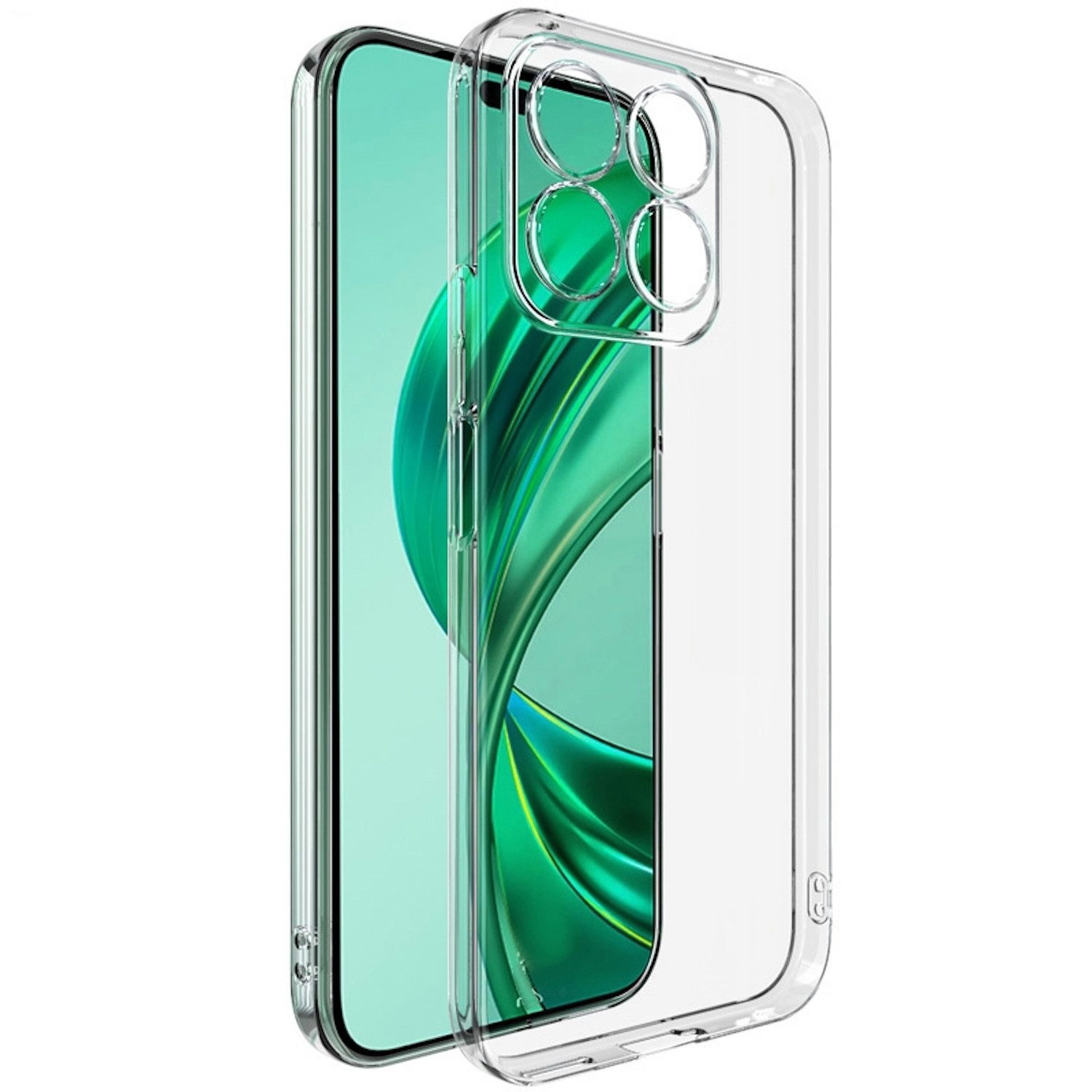 Wigento Handyhülle Für Honor X8b Silikon TPU Schutz Handy Hülle Case dünn Transparent