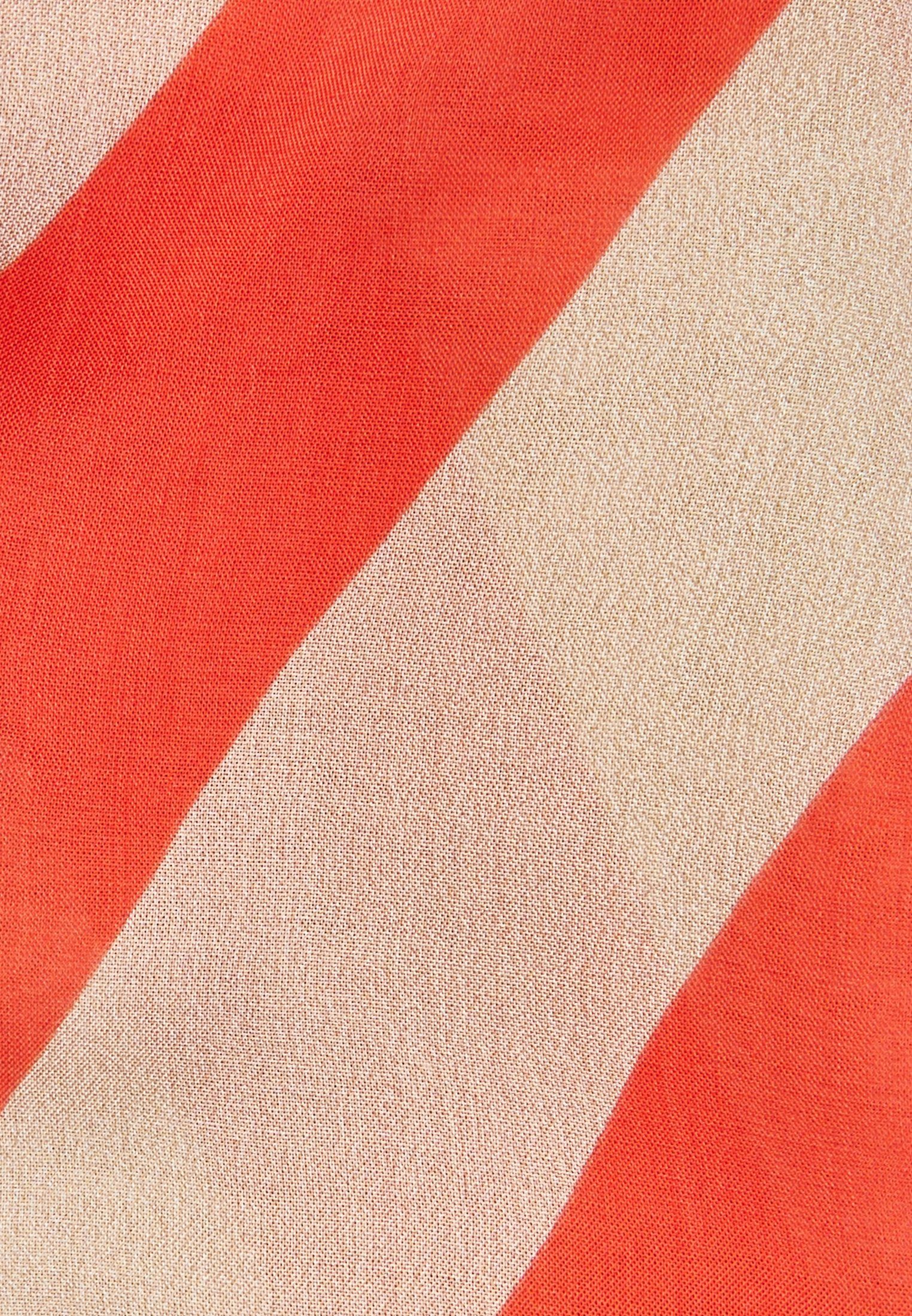 MARC AUREL diagonalem hot Modetuch, mit orange varied Blockstreifenprint