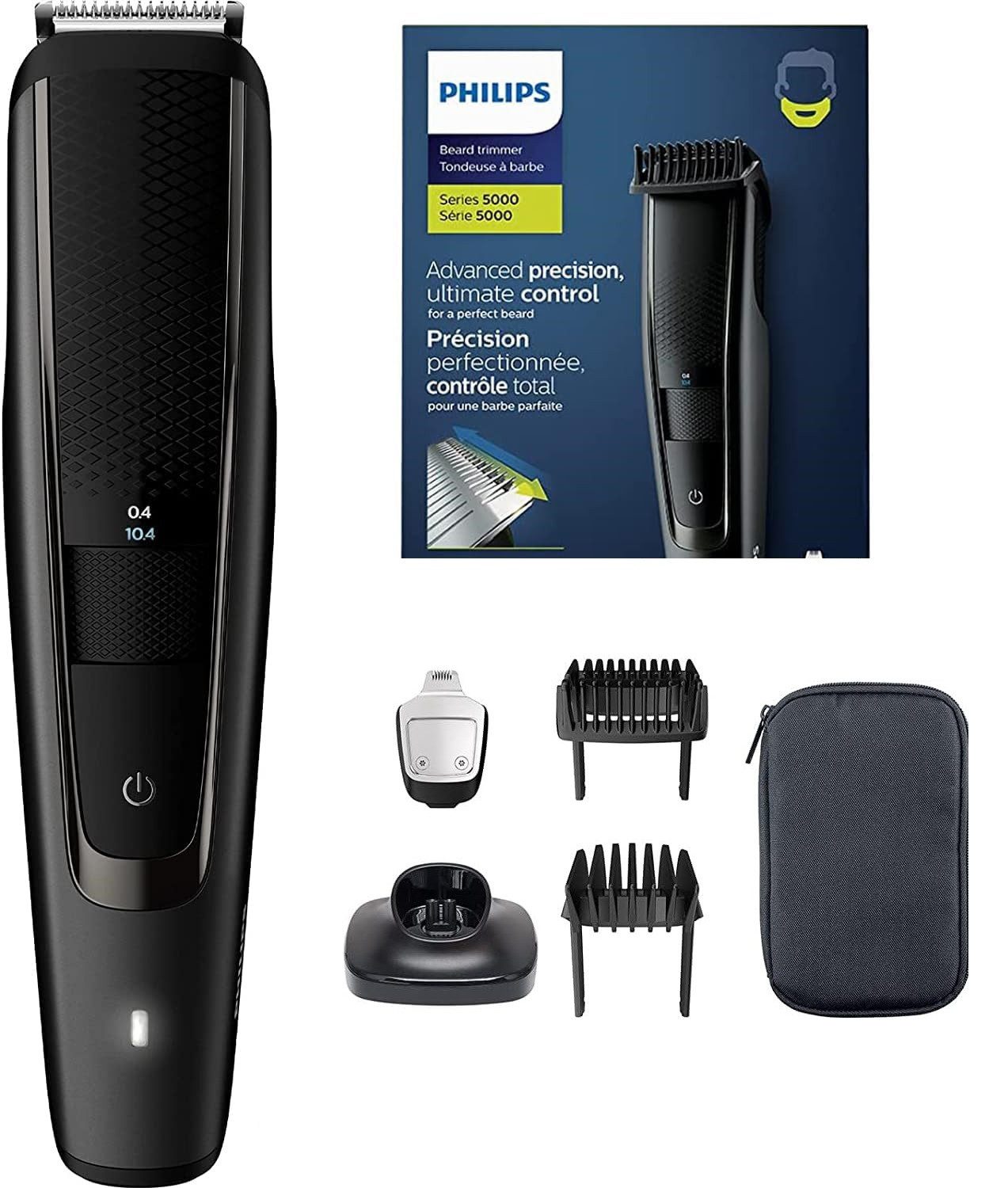 Philips Bartschneider Herren Akku Rasierer Series 5000 BT5515/15 Trimmer Haarschneider, Set, inkl. Ladestation