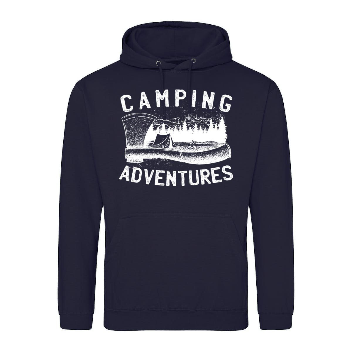 Youth Designz Kapuzenpullover Camping Adventures Herren Hoodie Pullover mit trendigem Frontprint
