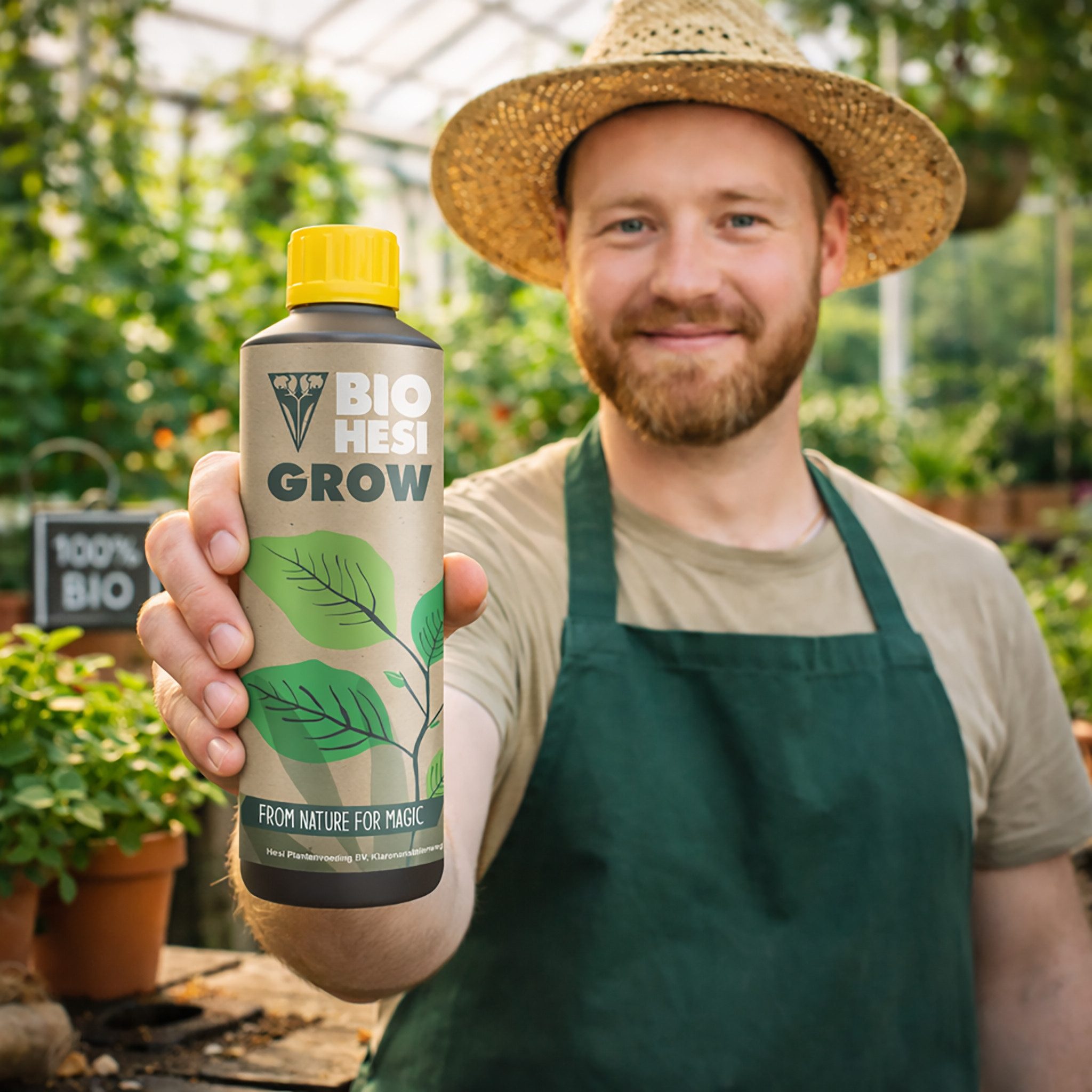 HESI Pflanzendünger 0,5 Liter HESI Bio Bloom + 0,5 Liter HESI Bio Grow, Vorteilspack, Üppige Blüten und kräftiges Wachstum