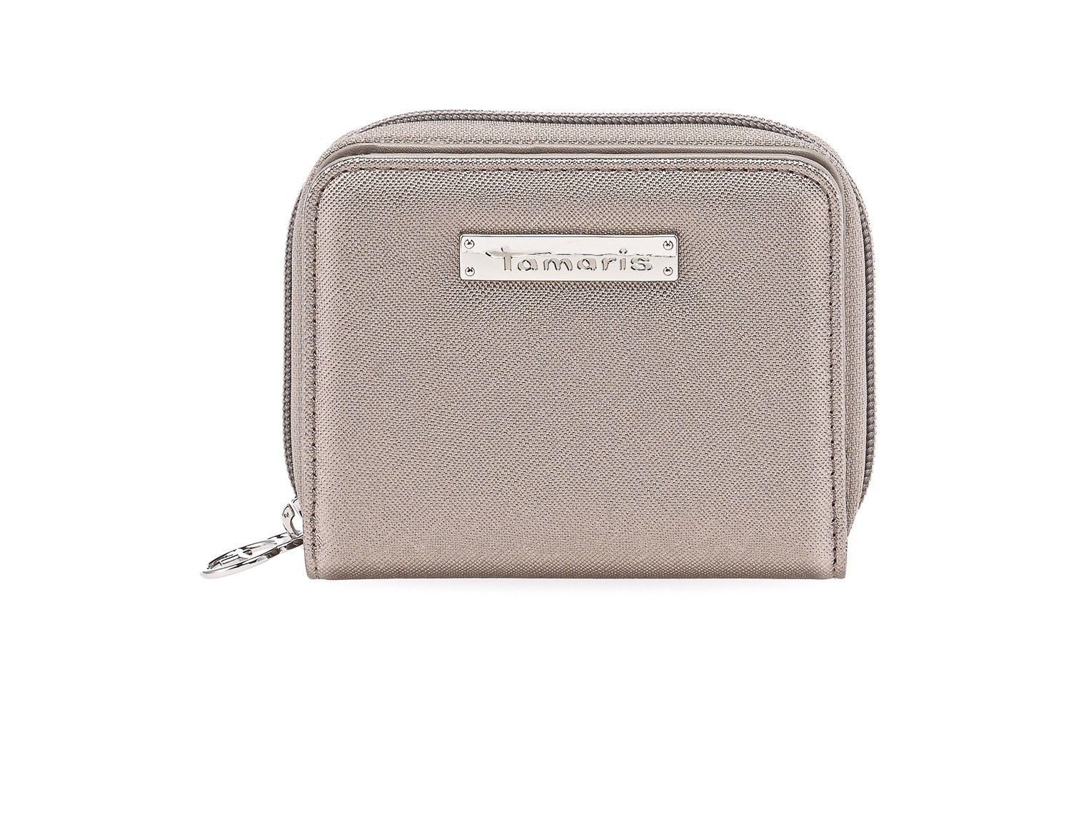 Maxima Brieftasche Small pewter saffiano Wallet Set), Geldbörse Tamaris Geldbörse 1-tlg., (Set,