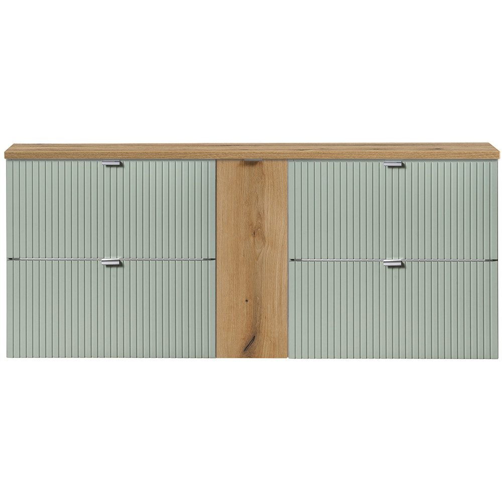 Lomadox Unterschrank NEWPORT-56-GREEN Waschtisch Doppelwaschtisch 120cm, günstig online kaufen