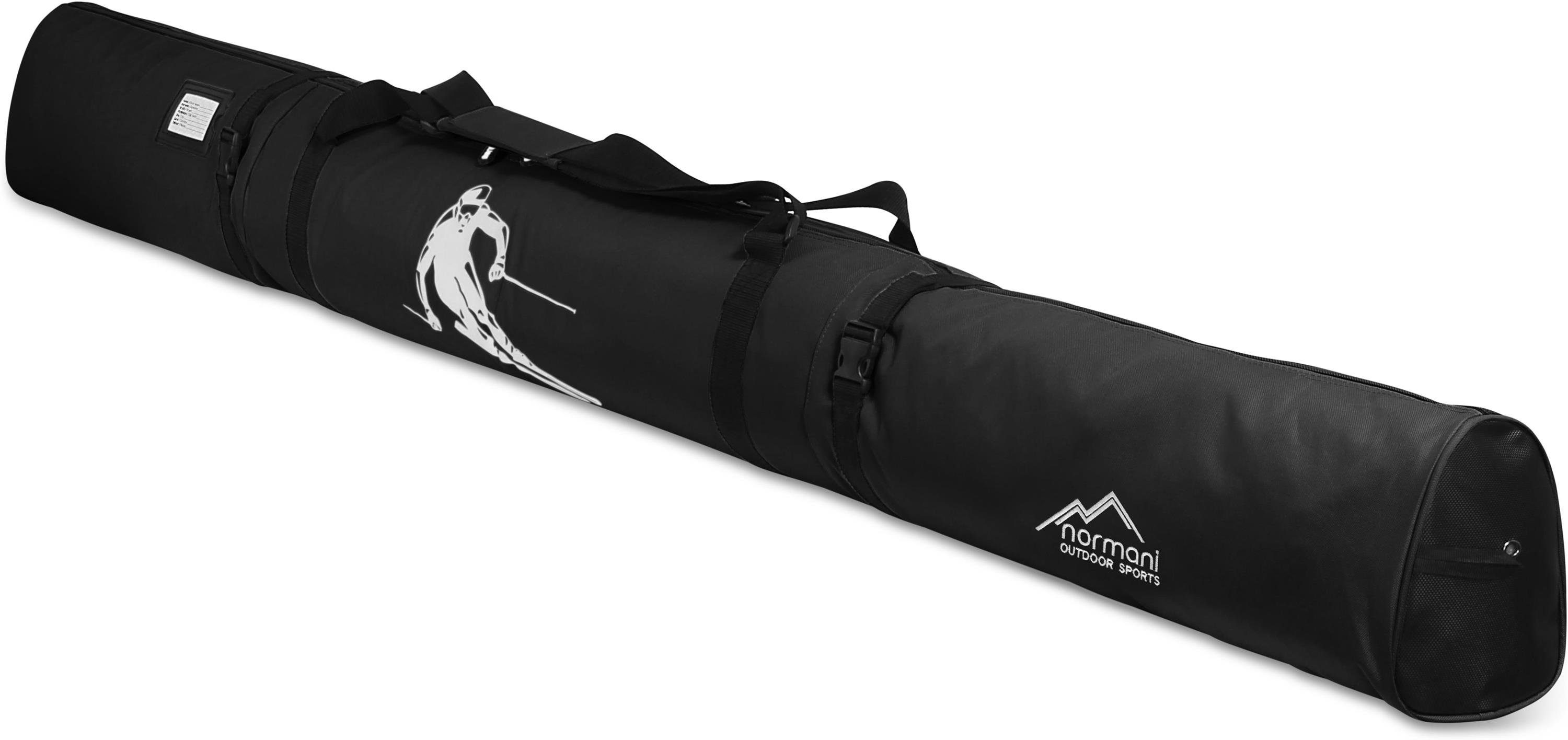 Skitasche Skistöcke Skisack Run für Skier Schwarz 200, Skitasche Sporttasche und Transporttasche Alpine normani - Aufbewahrungstasche