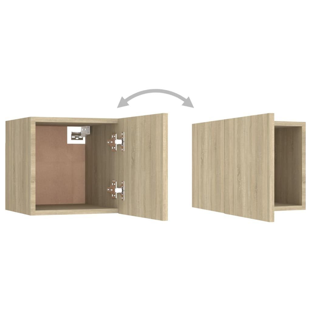 vidaXL TV-Schrank TV-Wandschrank Sonoma-Eiche 30,5x30x30 Sonoma cm (1-St) Eiche