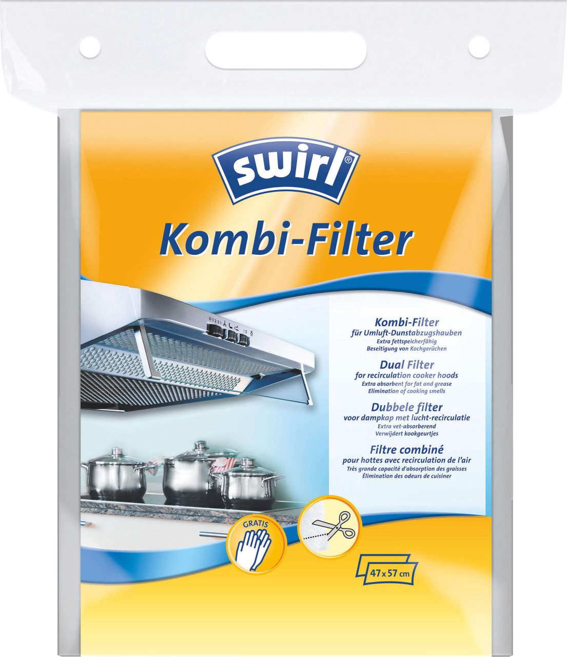Swirl Fettfilter Swirl Kombi-Dunstfilter Fettfilter für