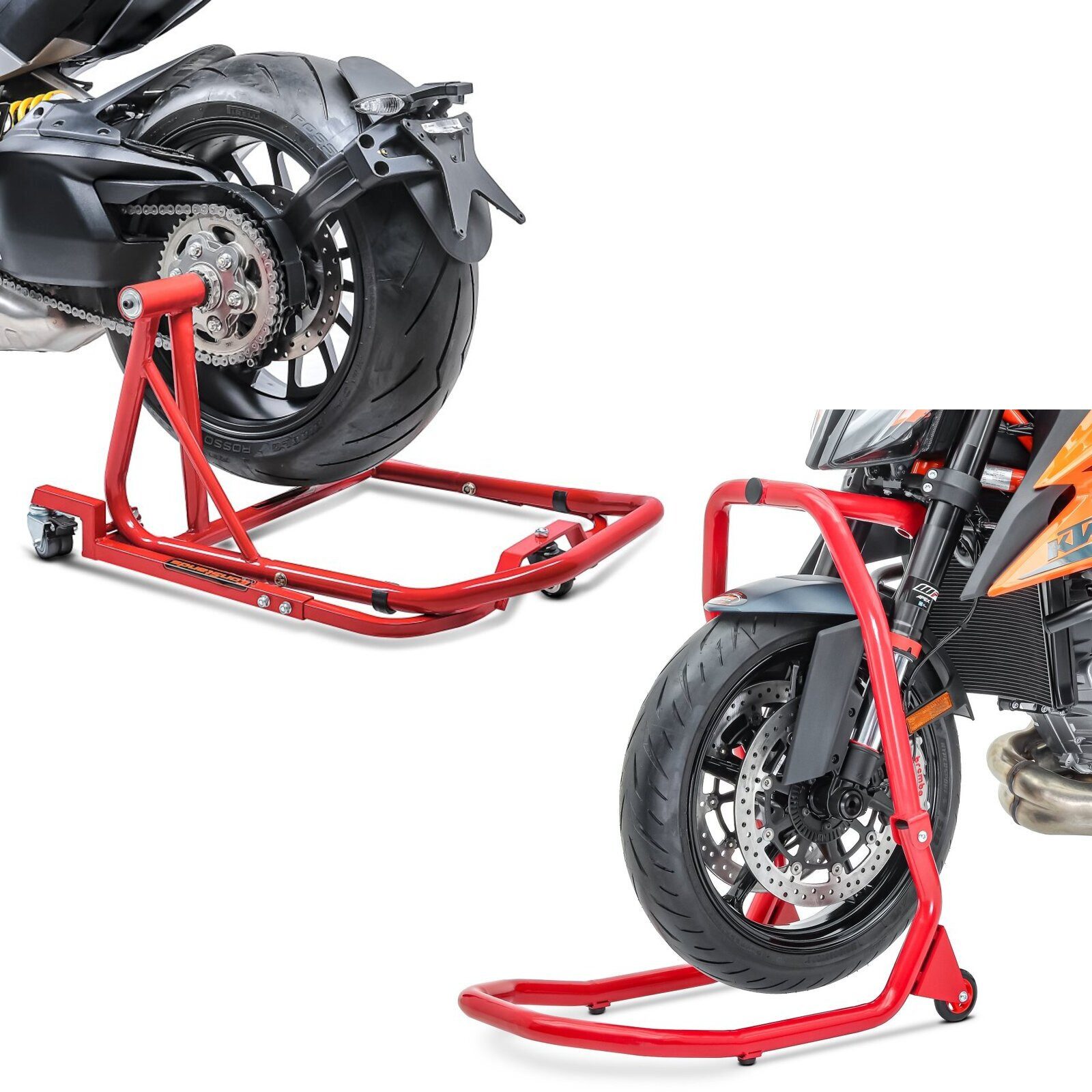 Motorradheber Set Rangierhilfe + Montageständer S51