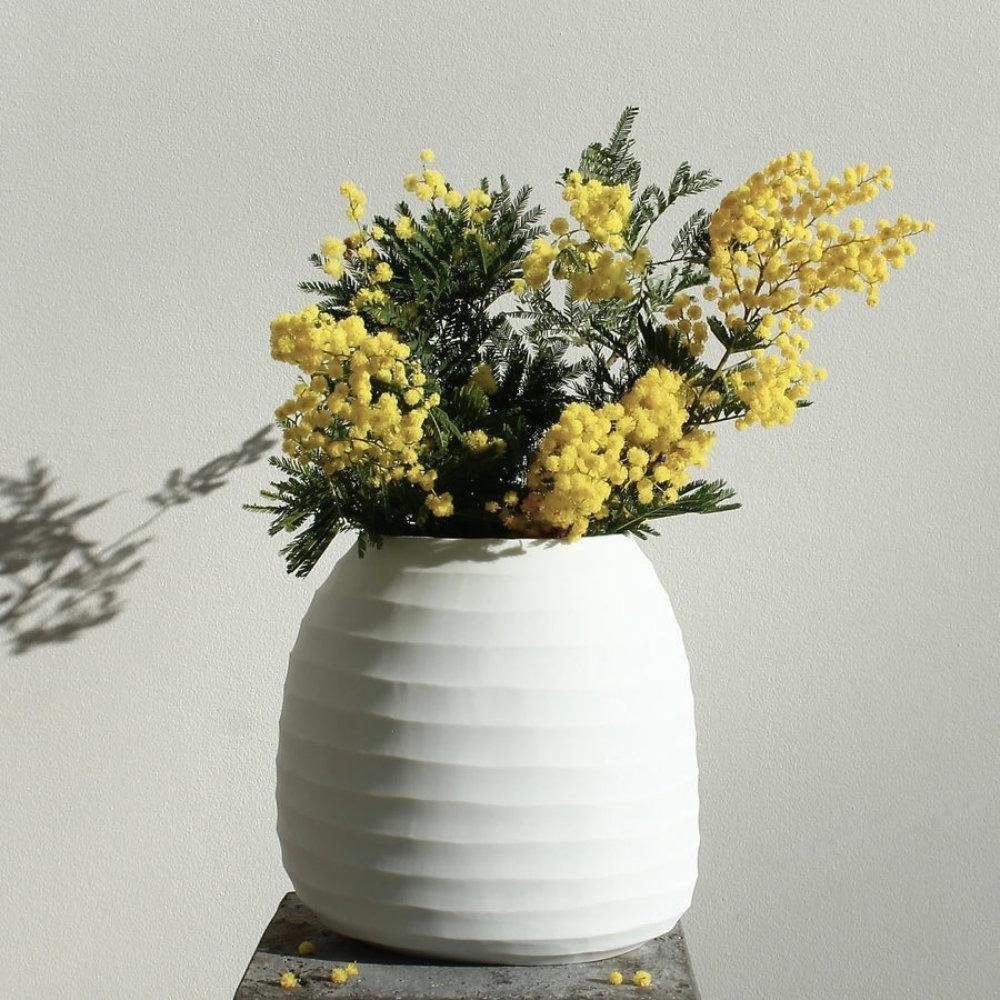 Nordstjerne Opal White cm) Dekovase Organic Vase (24x25