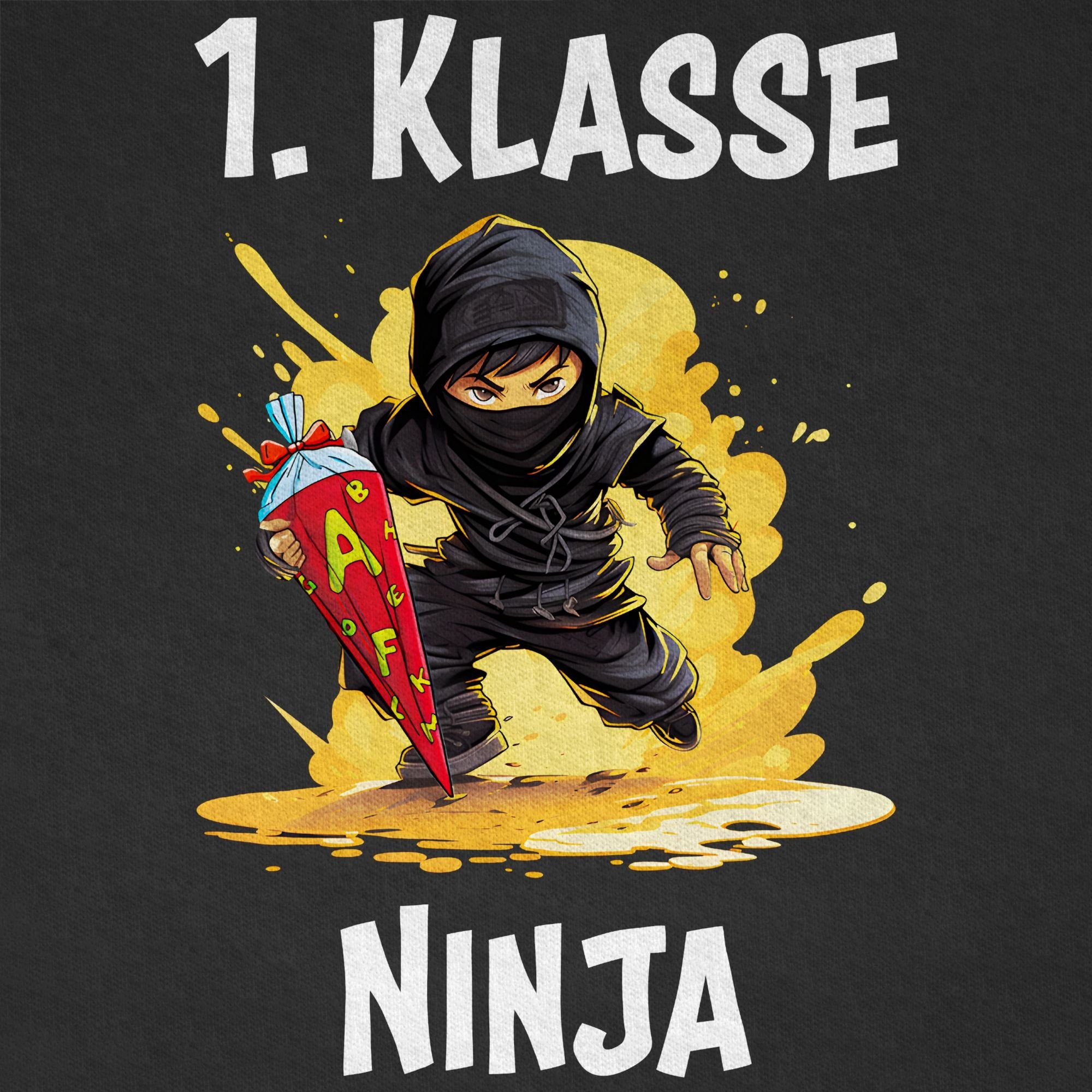 Shirtracer T-Shirt Ninja Einschulung Schulkind Schulanfang 1. Klasse Erste (1-tlg) Einschulung Junge Schulanfang Geschenke