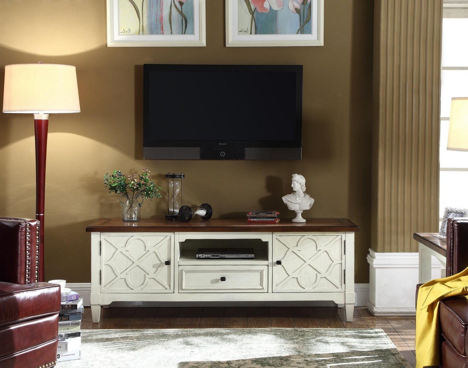 Xlmoebel TV-Schrank Gründerzeit Sideboard Kommode Lowboard für Wohnzimmer Made in Europa