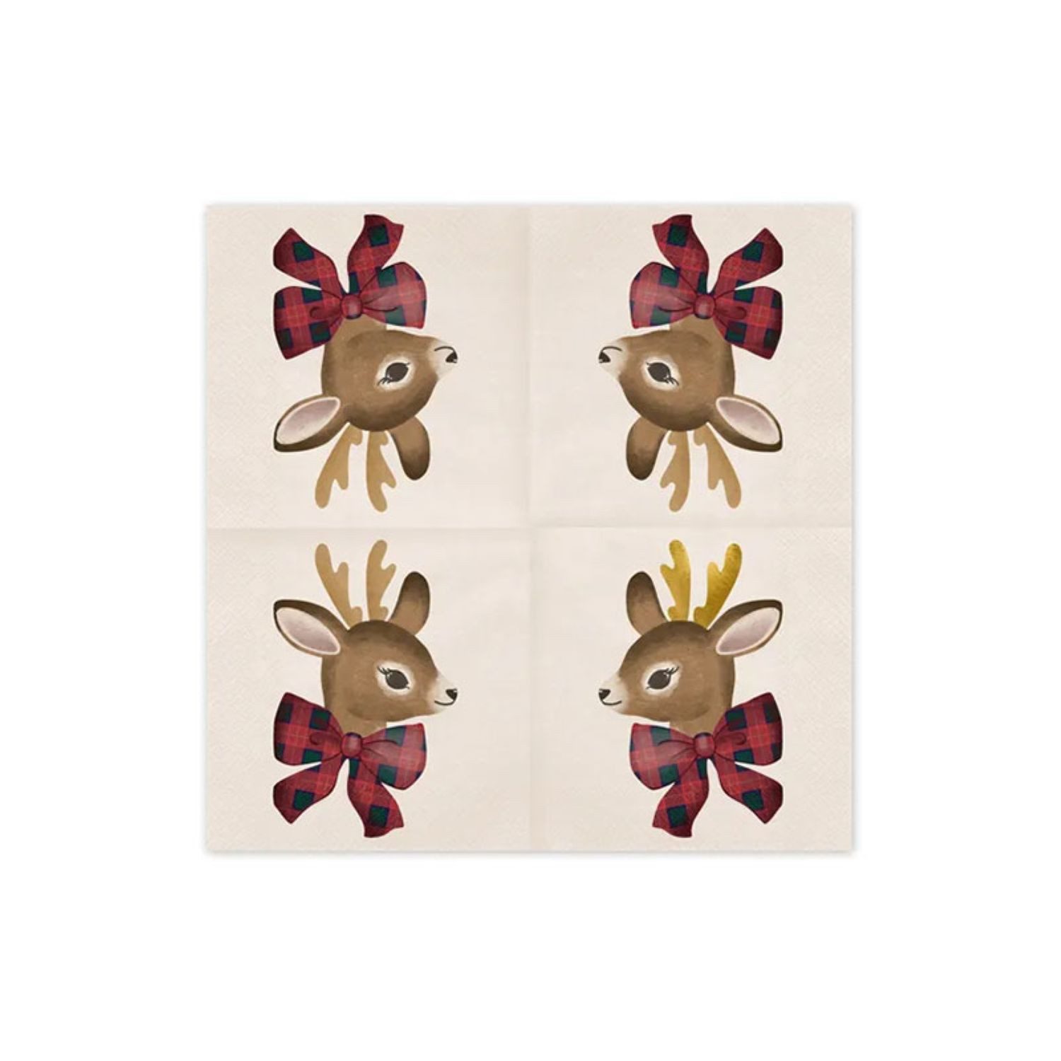 partydeco Papierserviette Servietten Christmas 'Hirsch' 12Stk./33x33cm