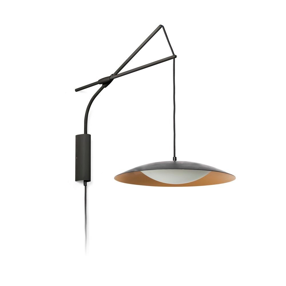 FARO Barcelona Wandleuchte leuchte Ø 40cm Schwarz, Goldfarben Schwarz, Goldfarben