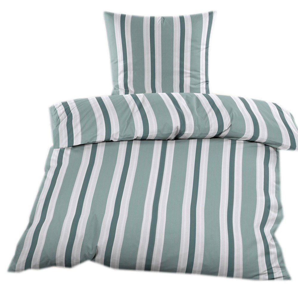 Casa Colori Bettwäsche Seersucker 135x200 Reißverschluss günstig online kaufen