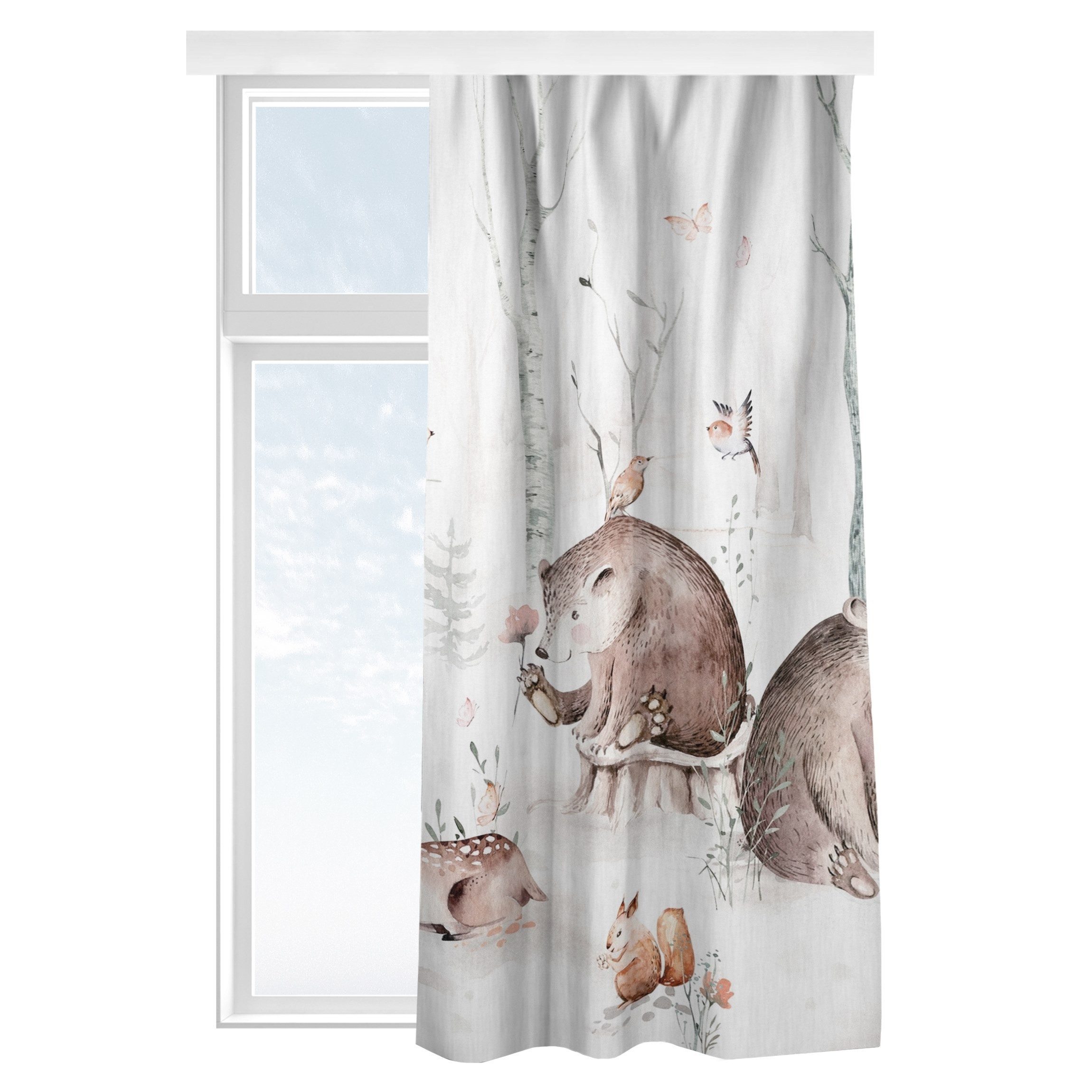 Bilderdepot24 Vorhang Gardine Natur Tiere Muster günstig online kaufen
