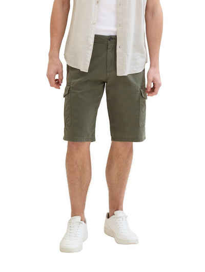TOM TAILOR Shorts REGULAR PRINTED aus Baumwollmix