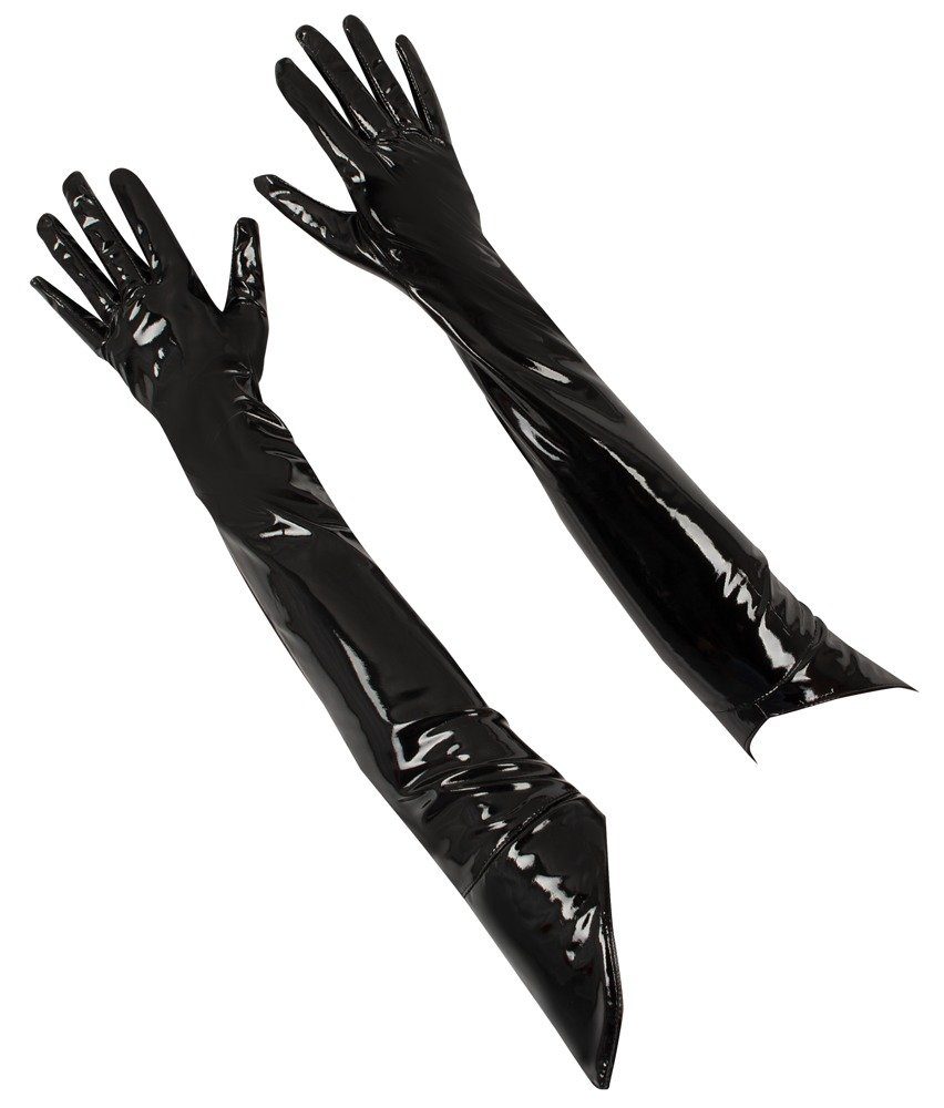 aus Lack Black (L,M,S) Black Latexhandschuhe - Handschuhe - schwarz Level Level