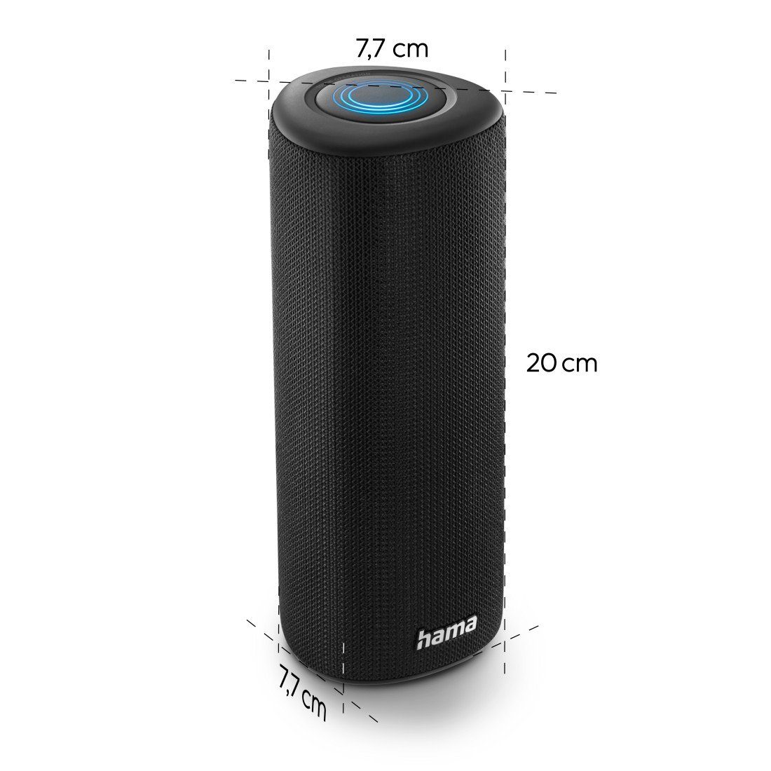 Hama Tragbarer Bluetooth-Lautsprecher 10 24W TWS) (Bluetooth, (wasserdicht, Bluetooth-Lautsprecher Licht-Modi, W) 24