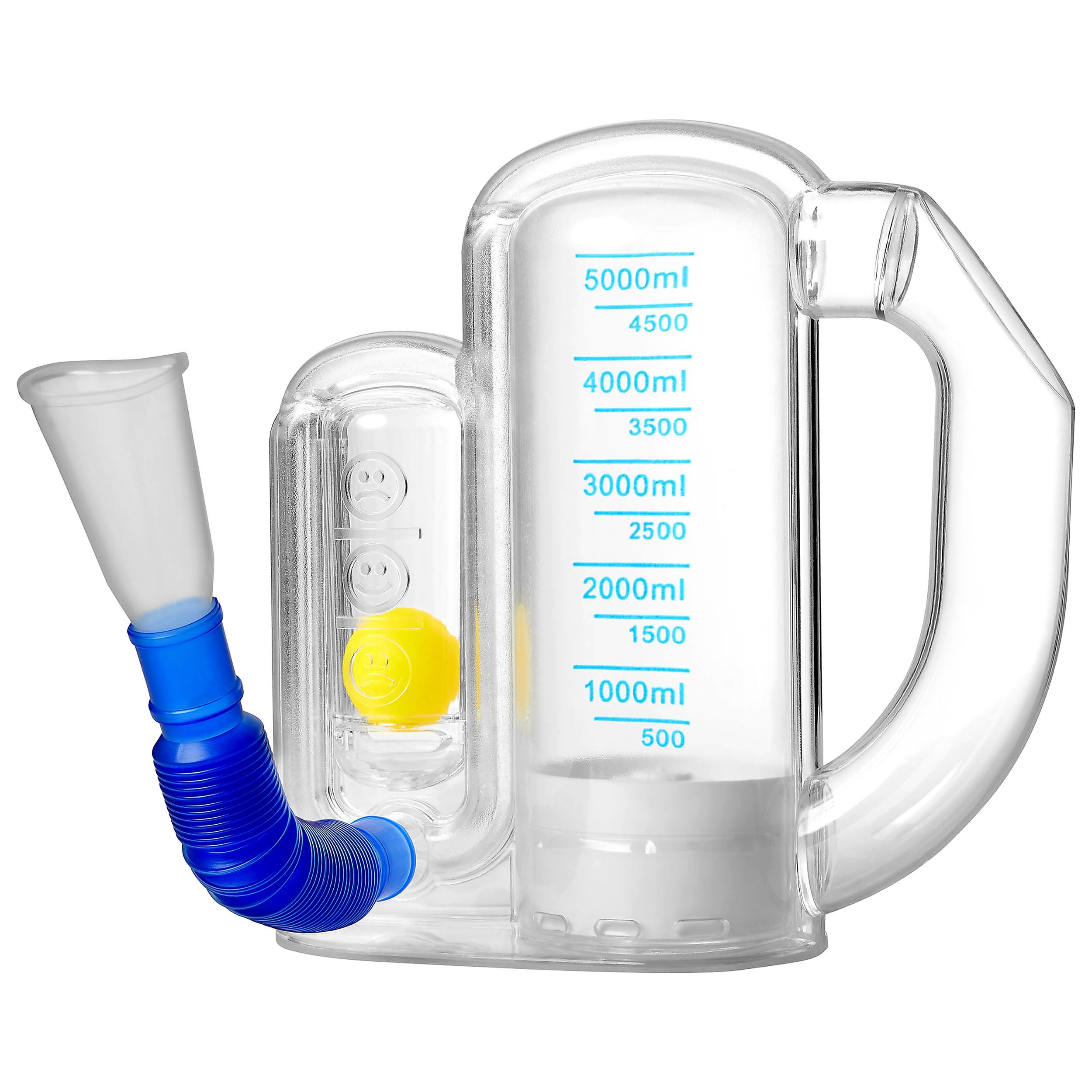 pulox Inhalator BE-5000 - Atemtrainer mit kugelförmigen Flow-Indikator