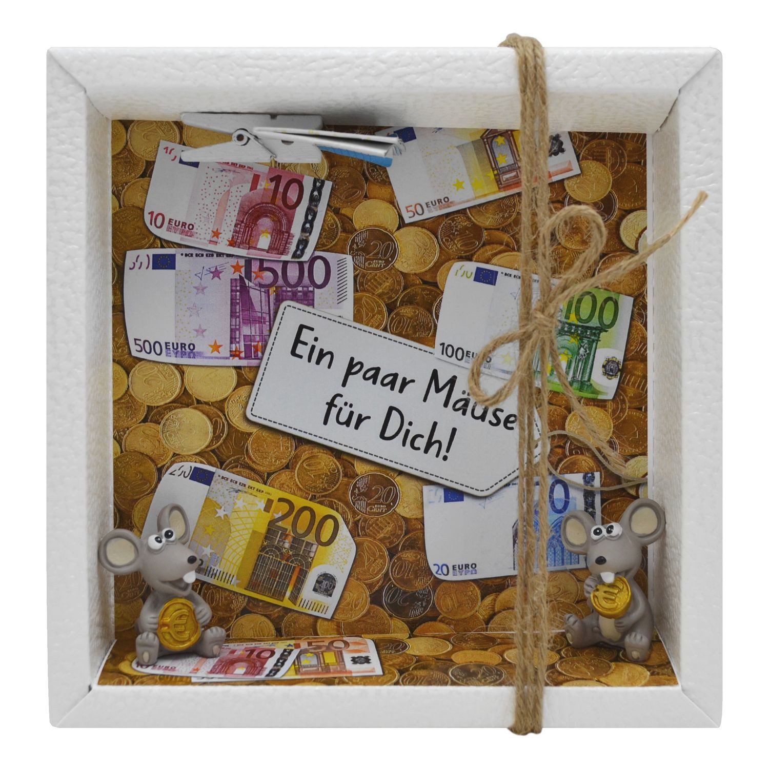 ZauberDeko Geschenkbox Geldgeschenk Verpackung Geldmäuse Mäuse Geld Geburtstag Geschenk