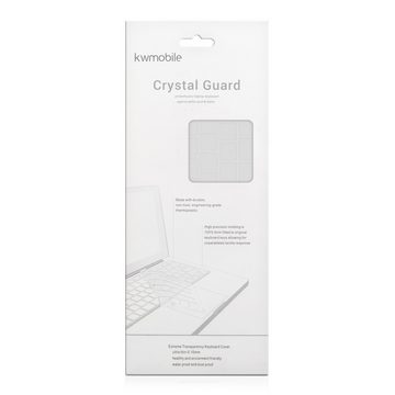 kwmobile Aufbewahrungstasche Silikon Tastaturschutz für Apple MacBook Air 13.6 M2 (A2681) Touch ID (1-tlg), QWERTZ Keyboard Cover Abdeckung - Transparent